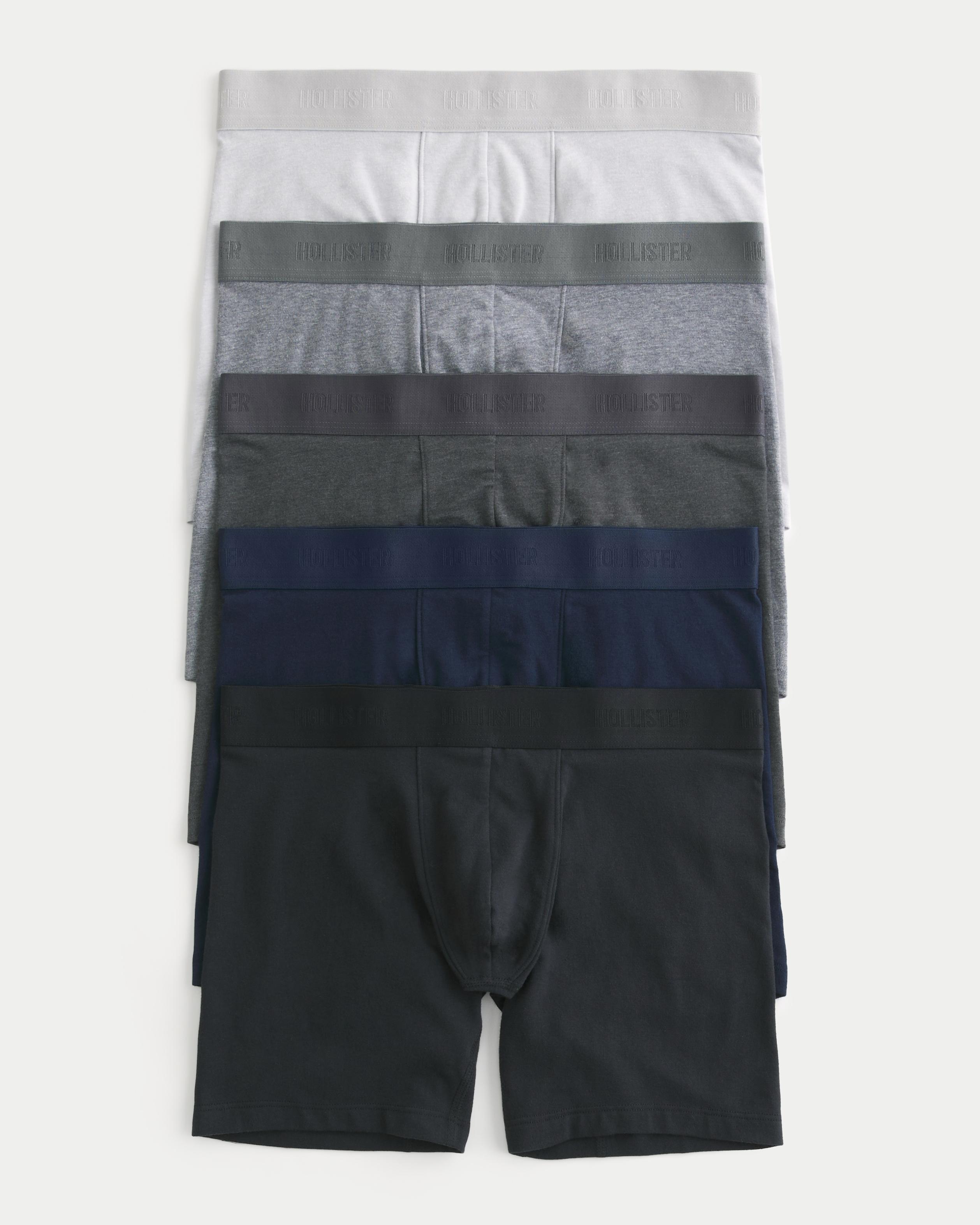 Hollister Longer length Boxer Brief 5 pack in Grey for Men Lyst UK