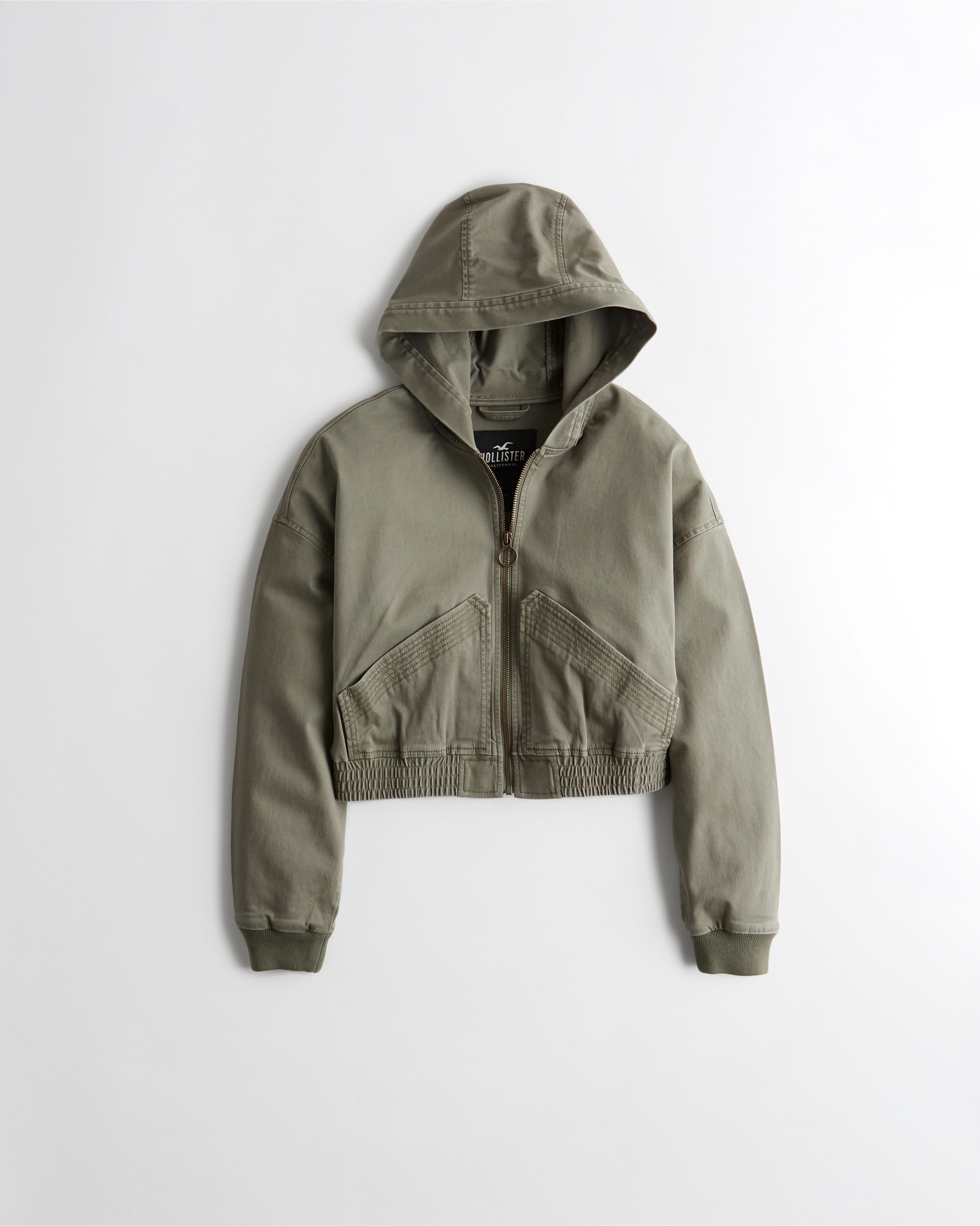 Hooded Bomber Jacket Hollister Outlet 