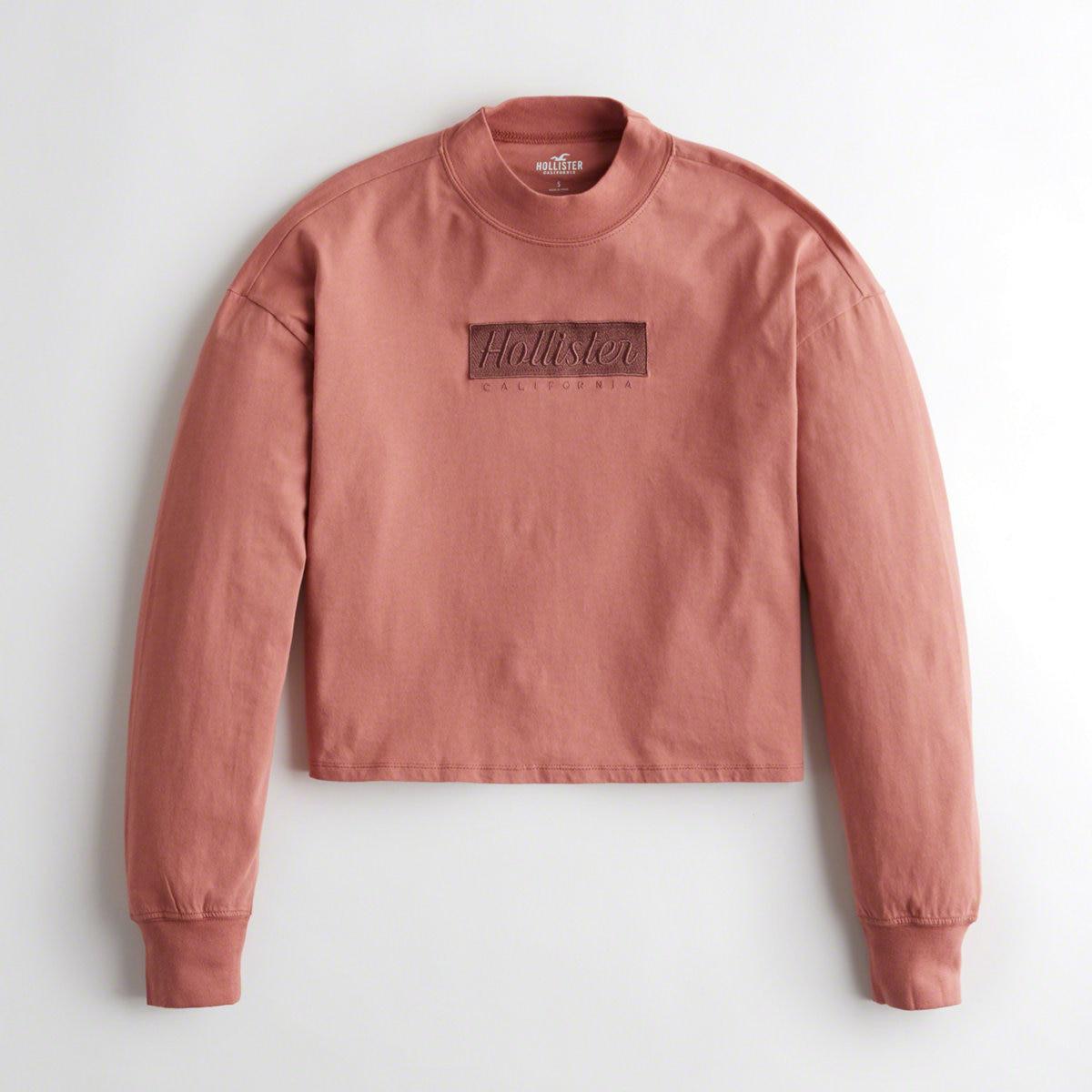 hollister crop boyfriend graphic tee