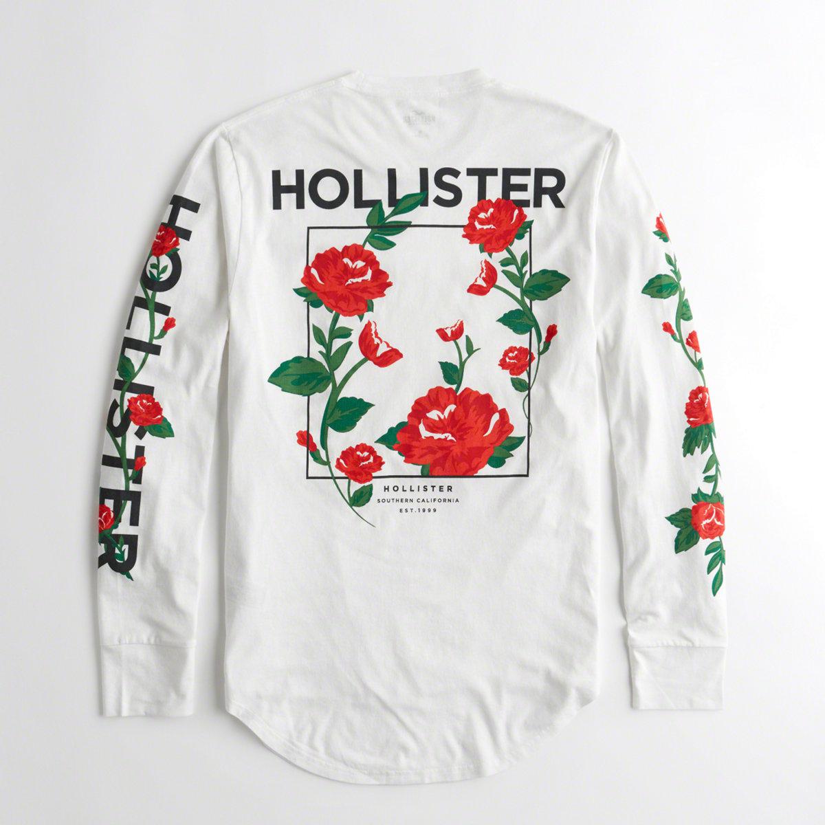 red hollister long sleeve