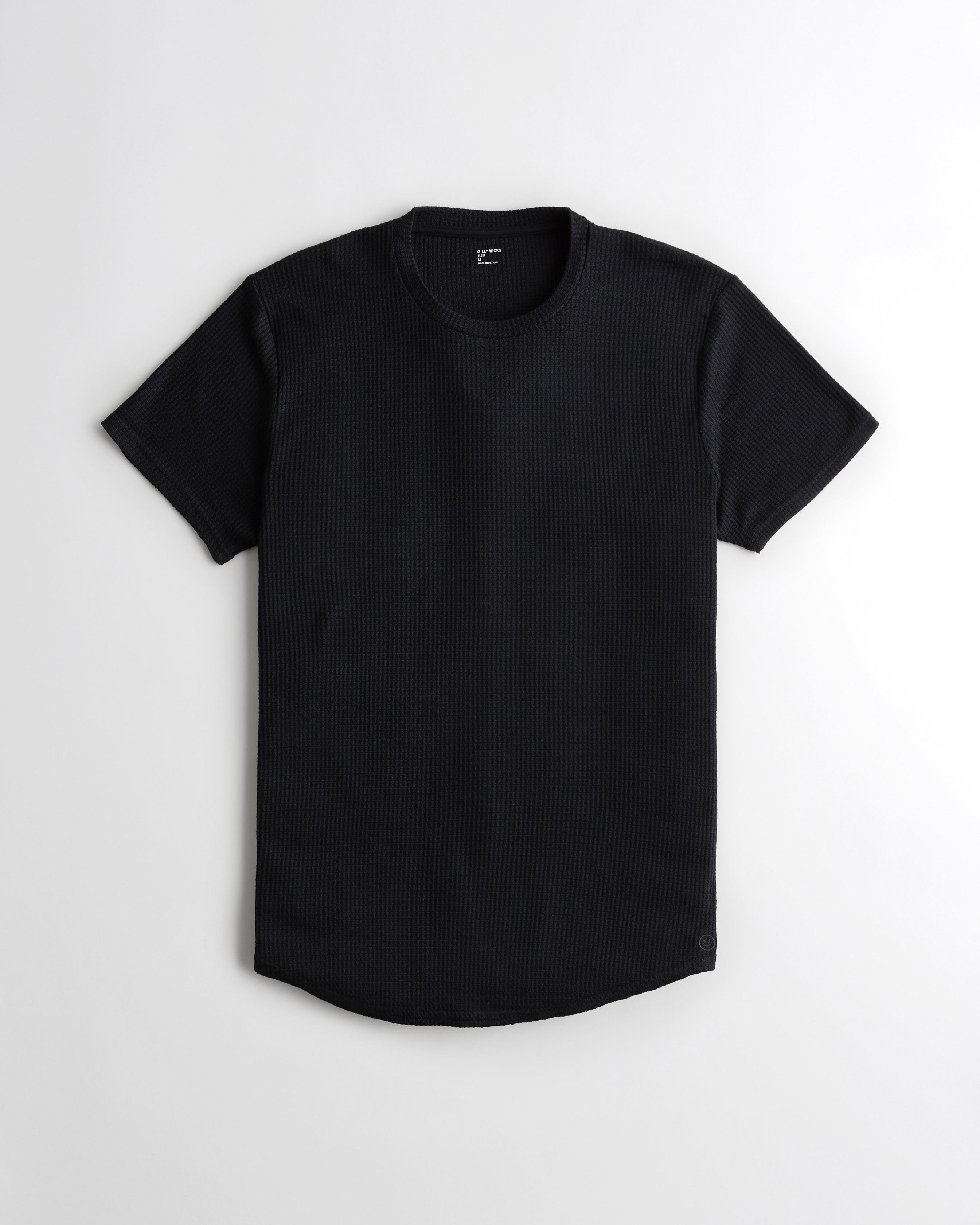 Hollister Gilly Hicks Cozy Curved Hem T shirt in Black for Men