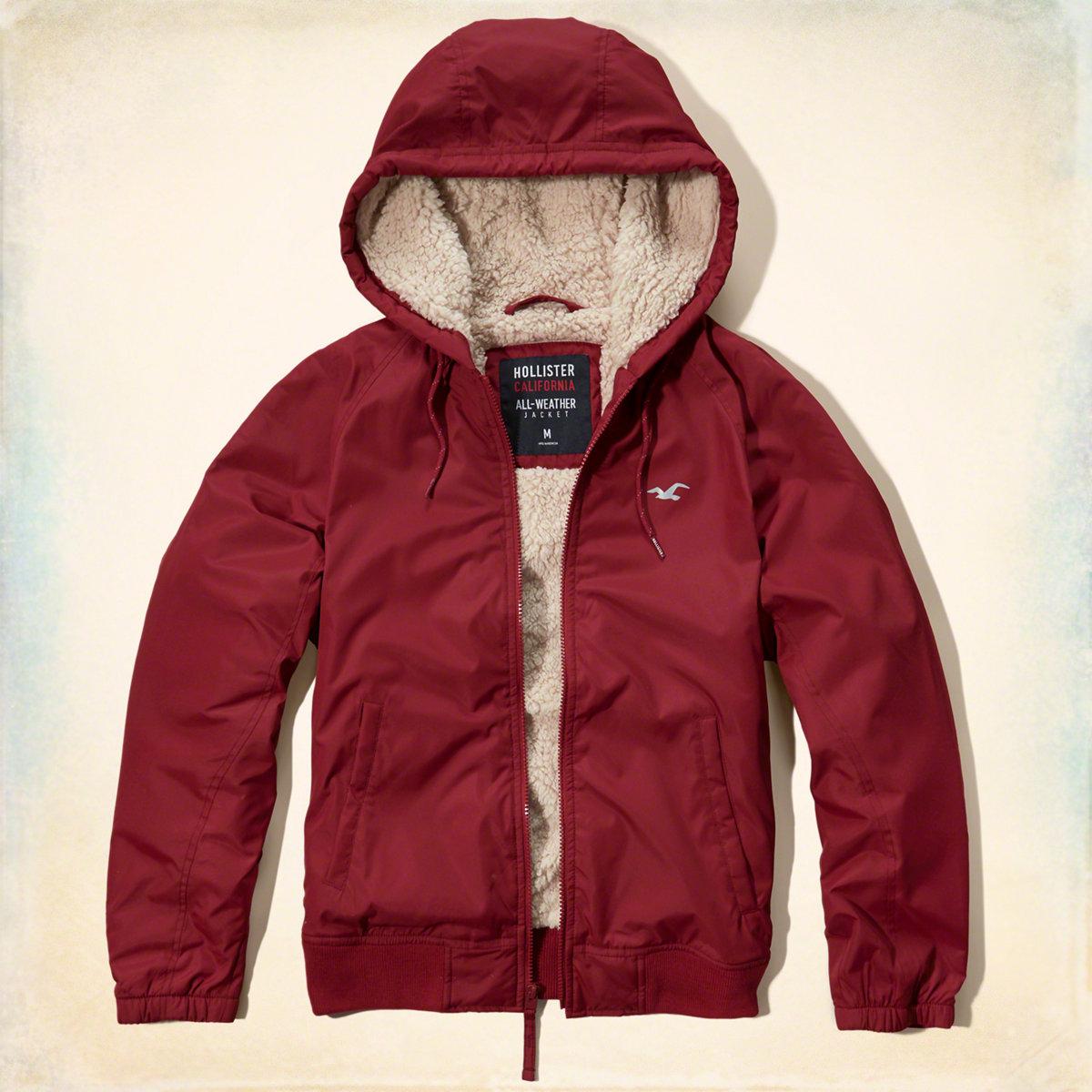 hollister sherpa lined hoodie