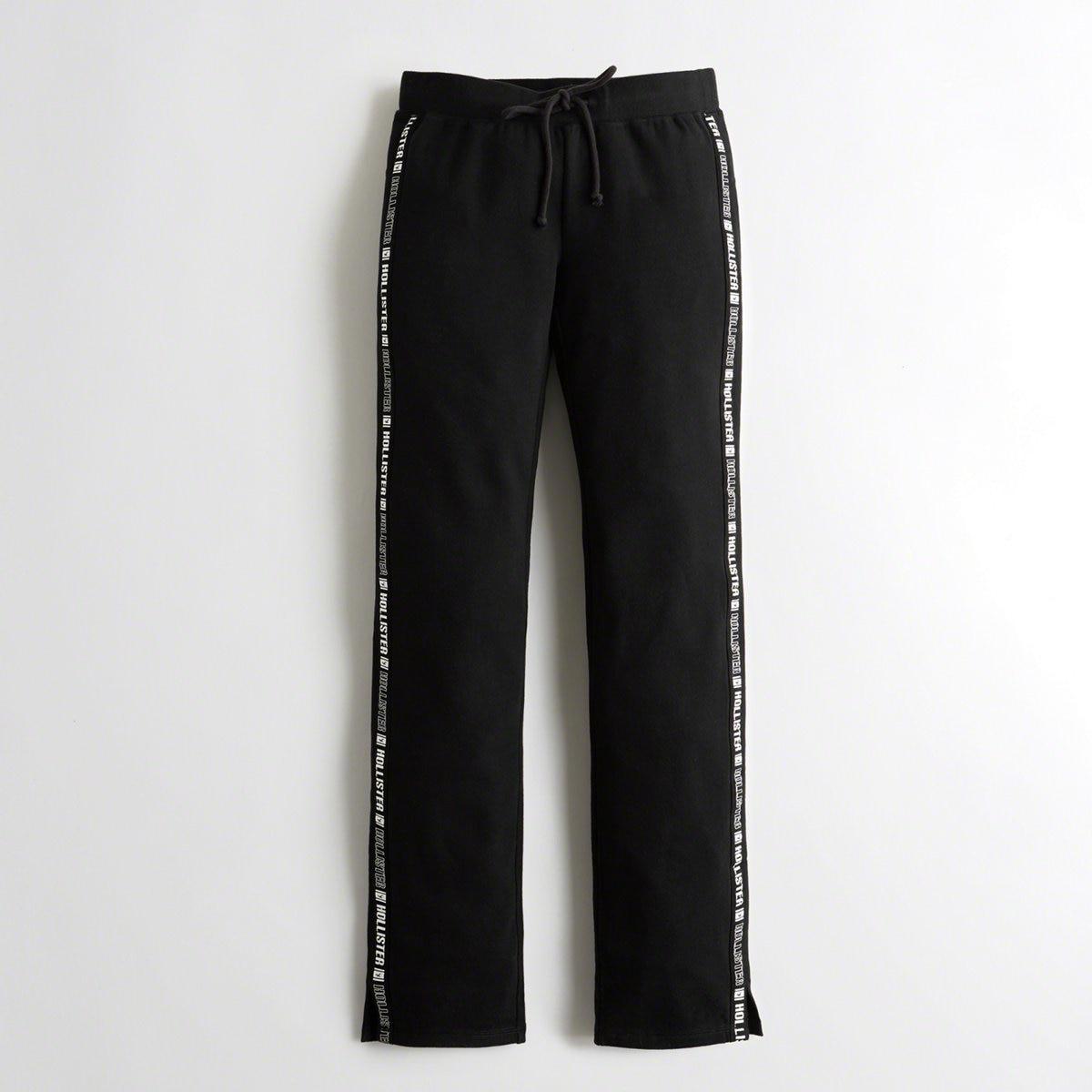 hollister mid rise fleece joggers