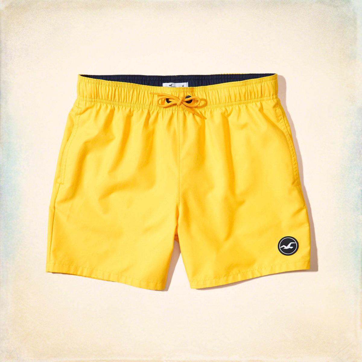 hollister guard fit swim trunks