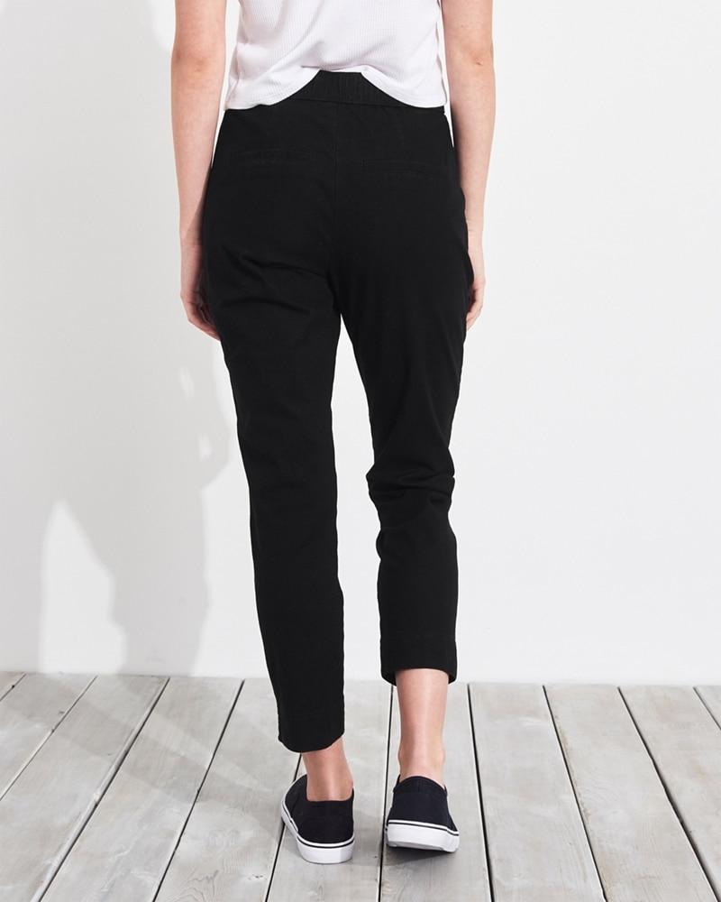 hollister stretch crop taper pants