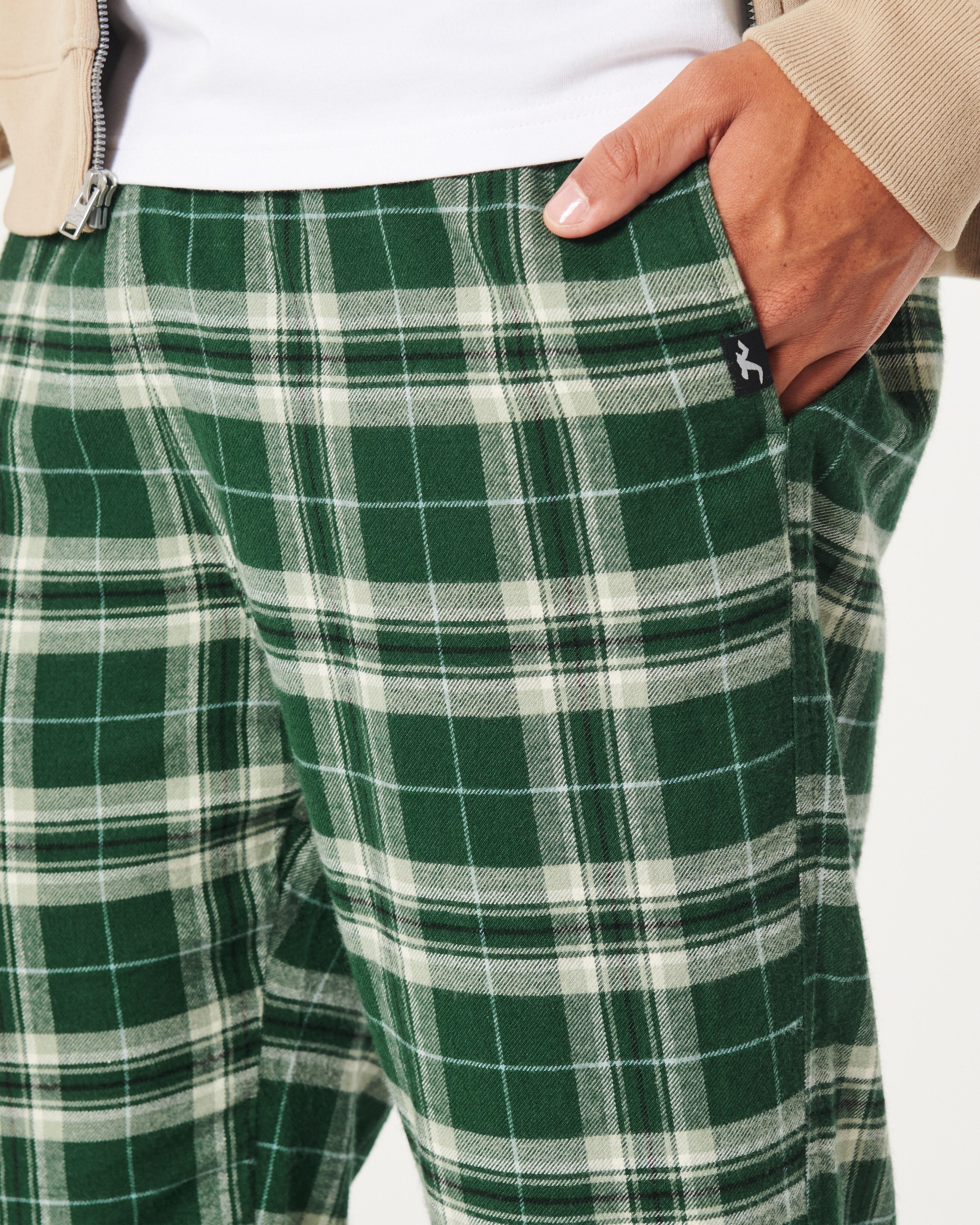 Green plaid pants hollister top