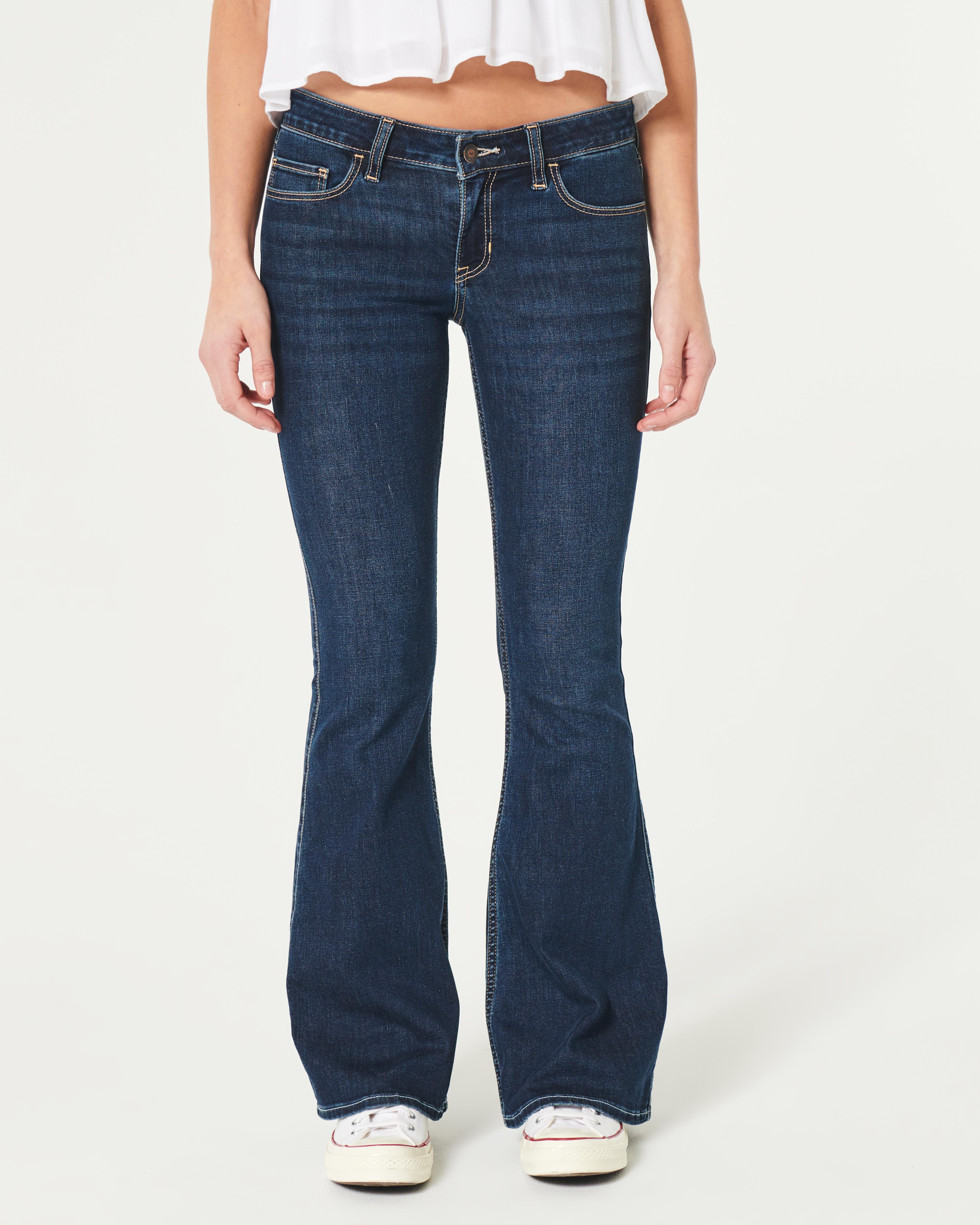 Flare Jeans Size Hollister Jeans Hollister High-Rise Vintage Brown