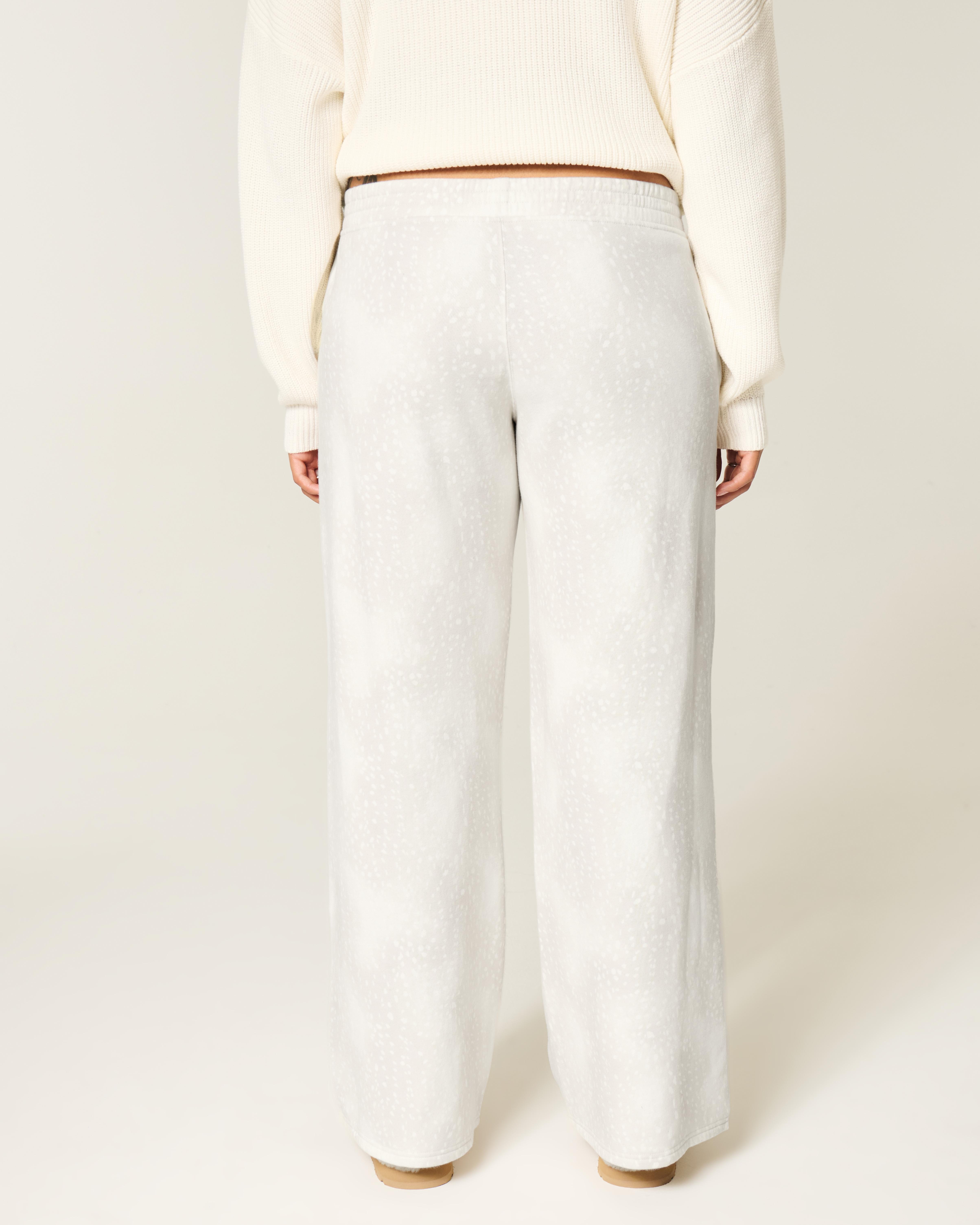 Hollister Doe Print Baggy Sweatpants in White Lyst UK