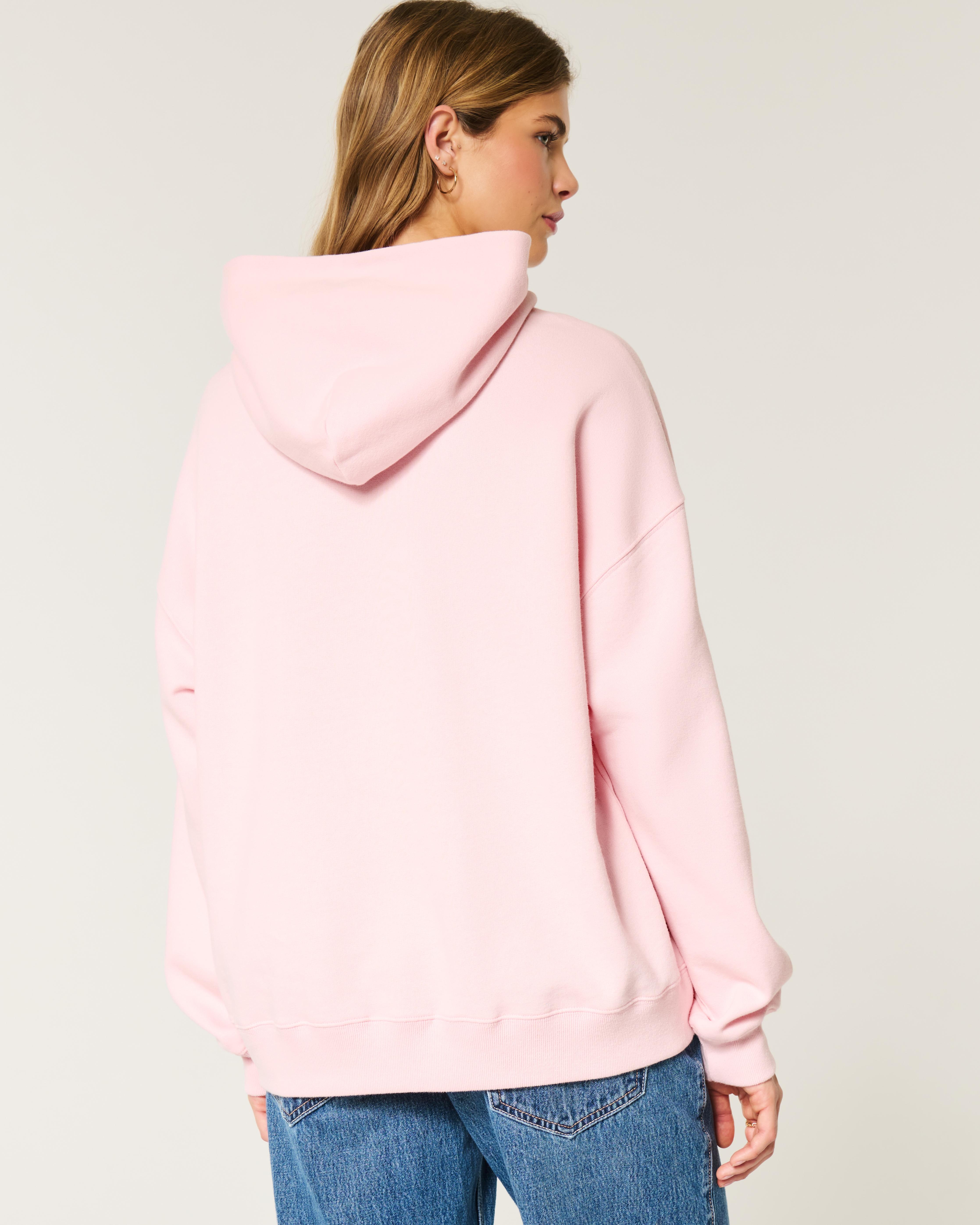 Hollister Oversized Number Graphic Hoodie in Pink Lyst UK