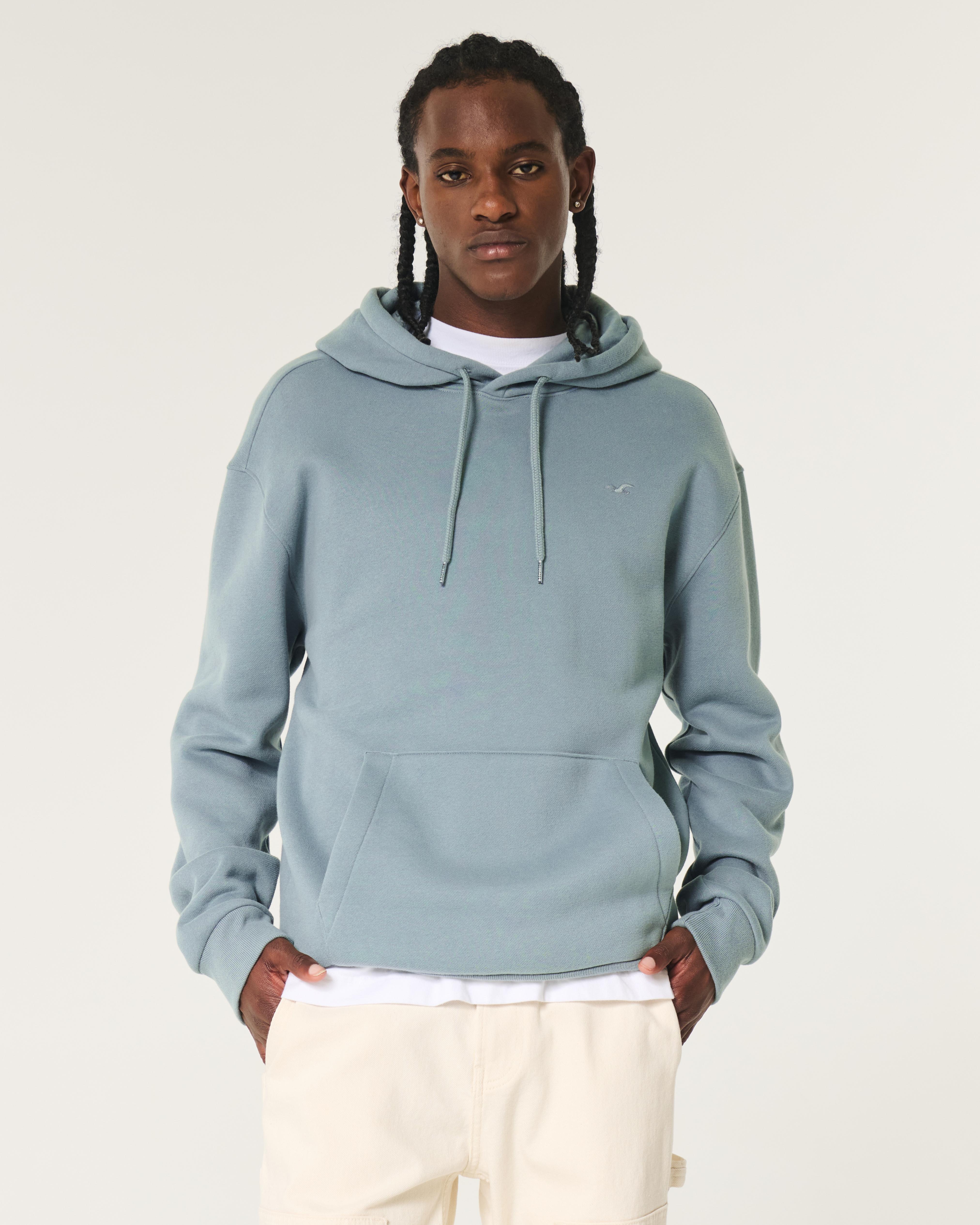Hollister Relaxed Icon Hoodie in Blue for Men Lyst UK