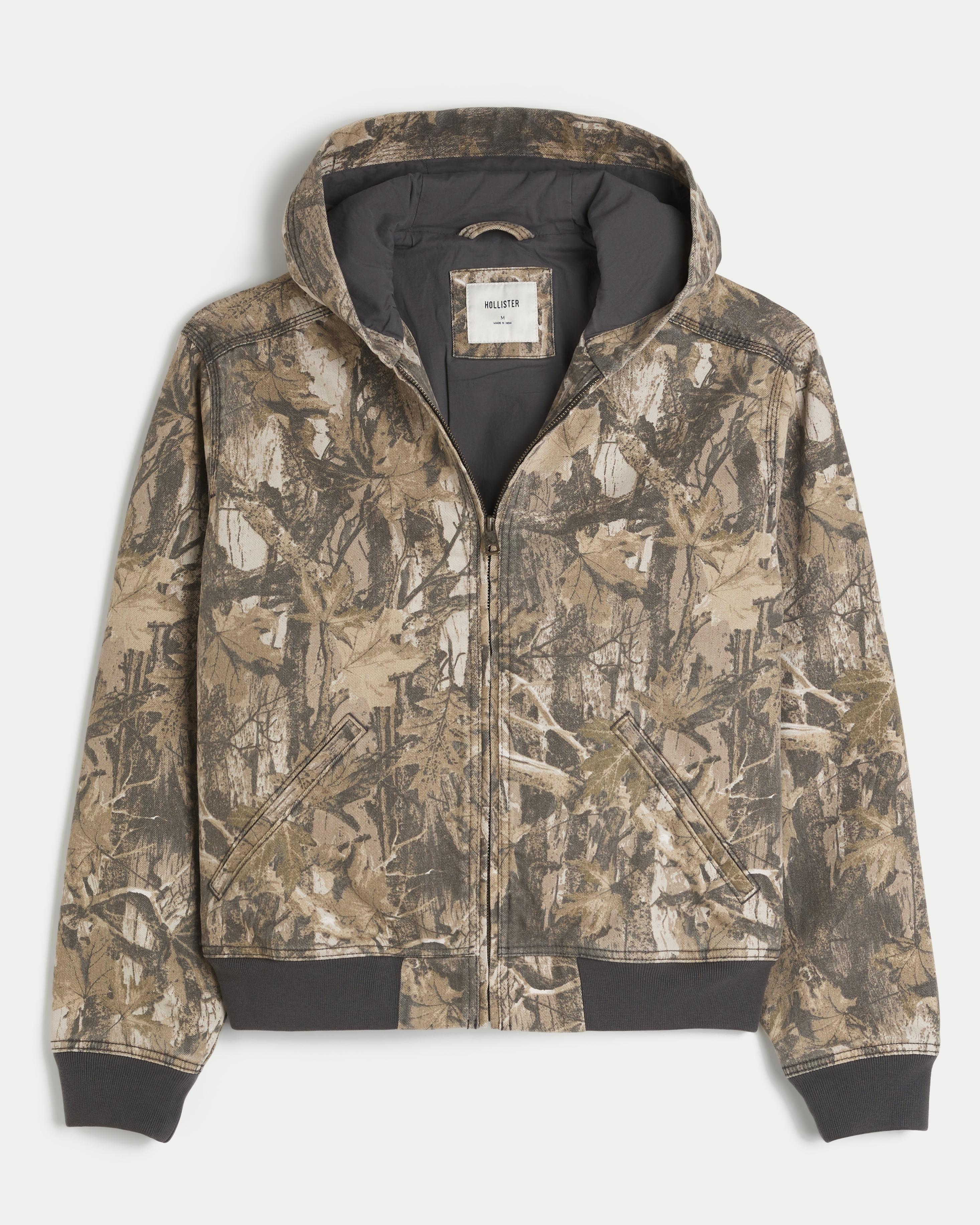 Zip Up Hollister Camo Sweatshirt Hollister Hooded Camo Zip-up