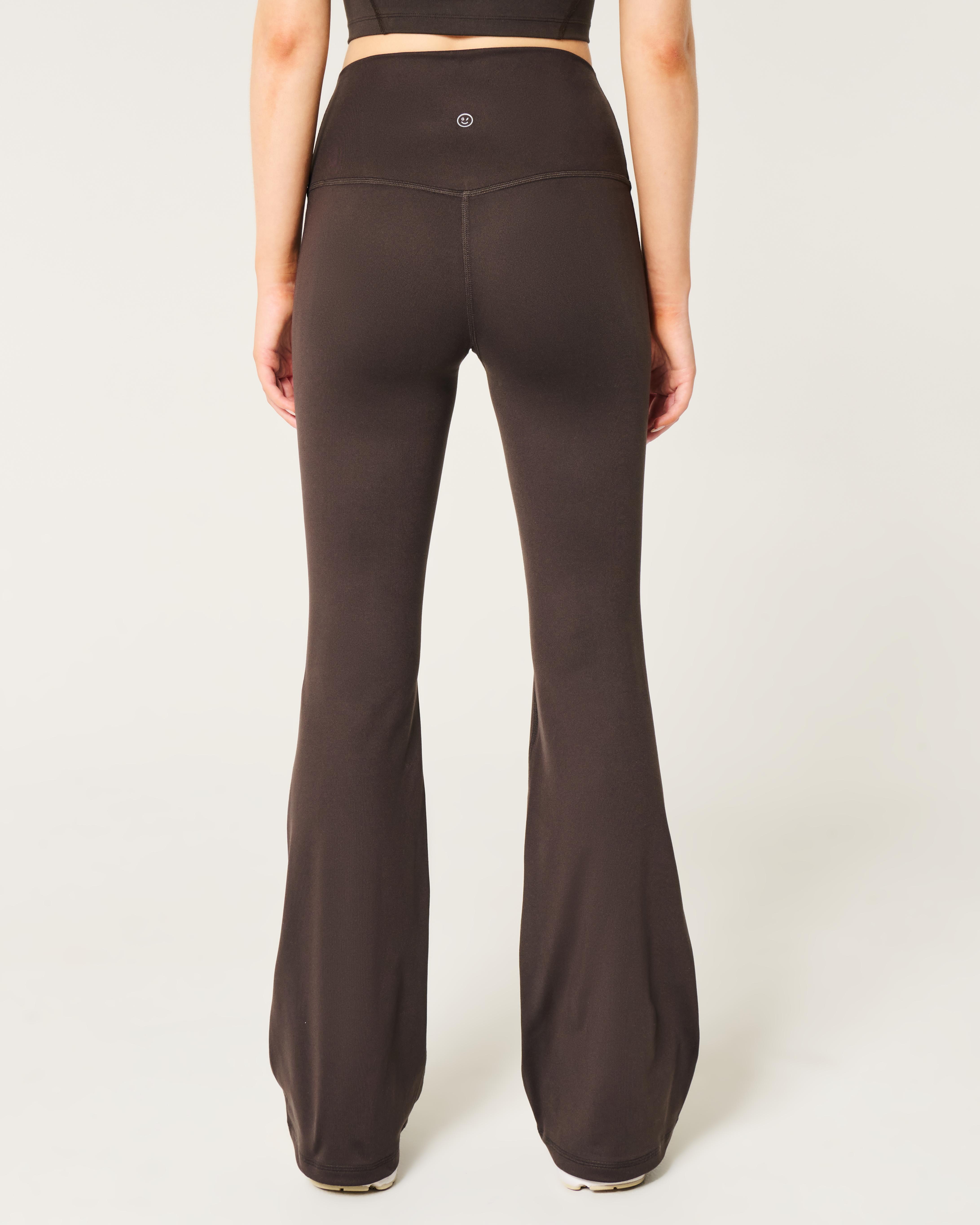 Hollister Gilly Hicks Active Recharge Flare Leggings in Brown