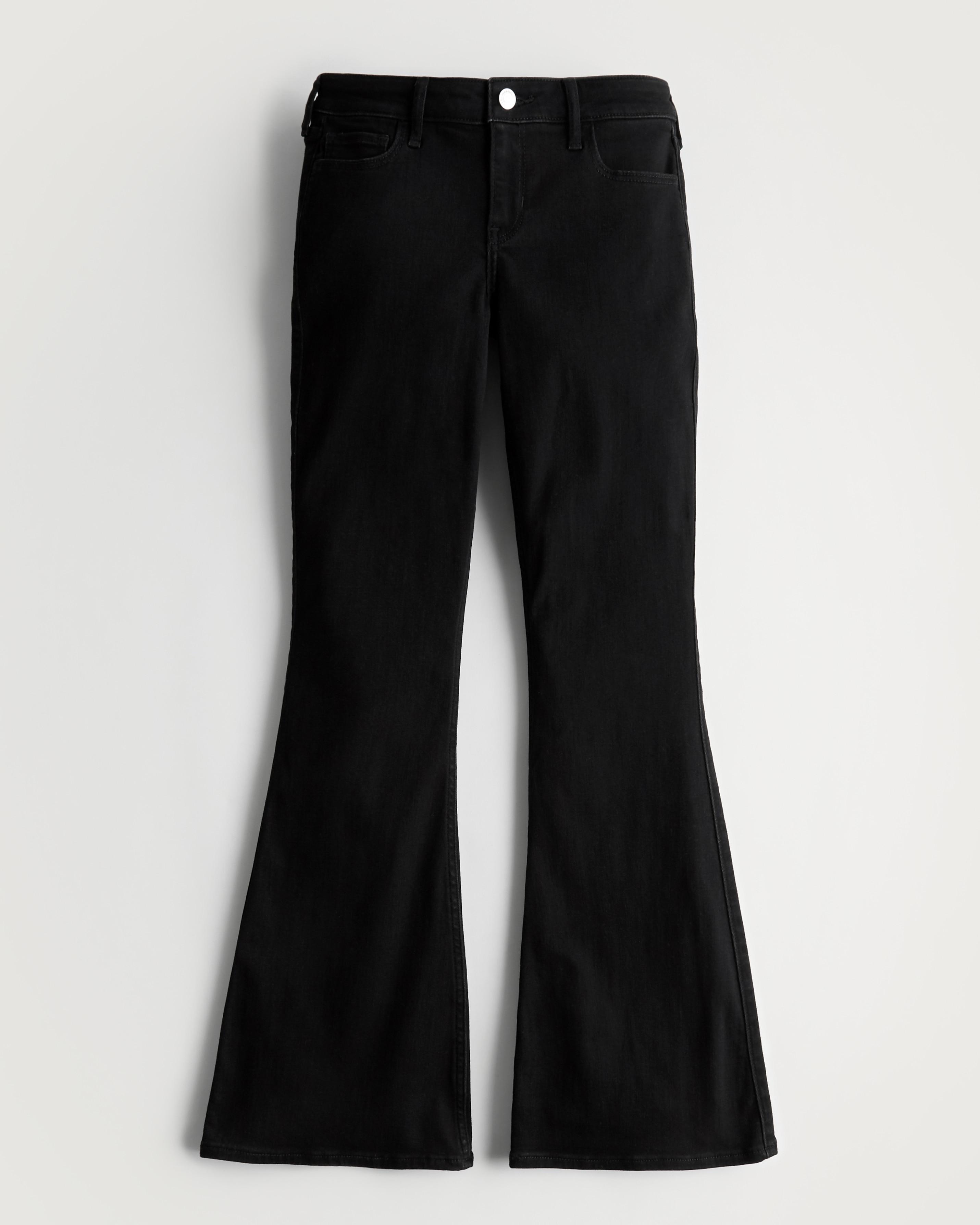Hollister Denim Low-rise Black Y2k Flare Jeans | Lyst UK