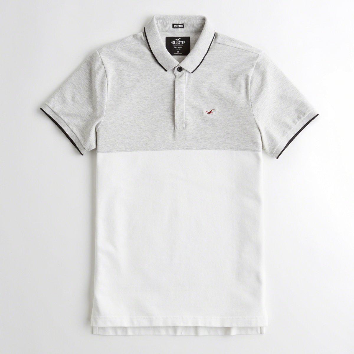 stretch slim fit polo hollister