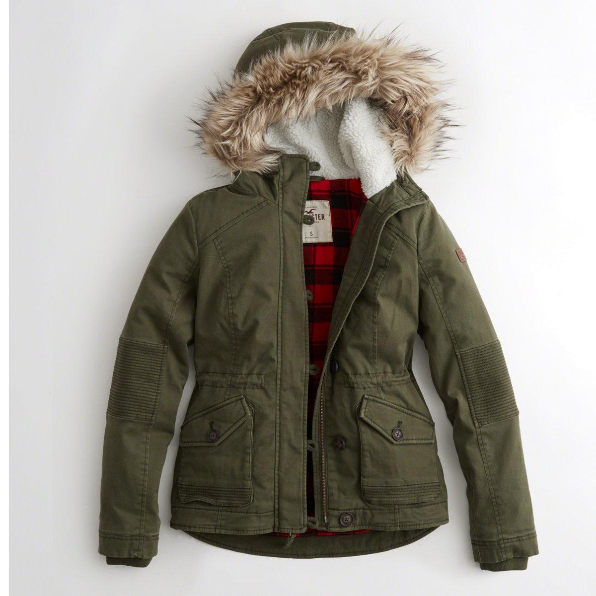 hollister jacket green