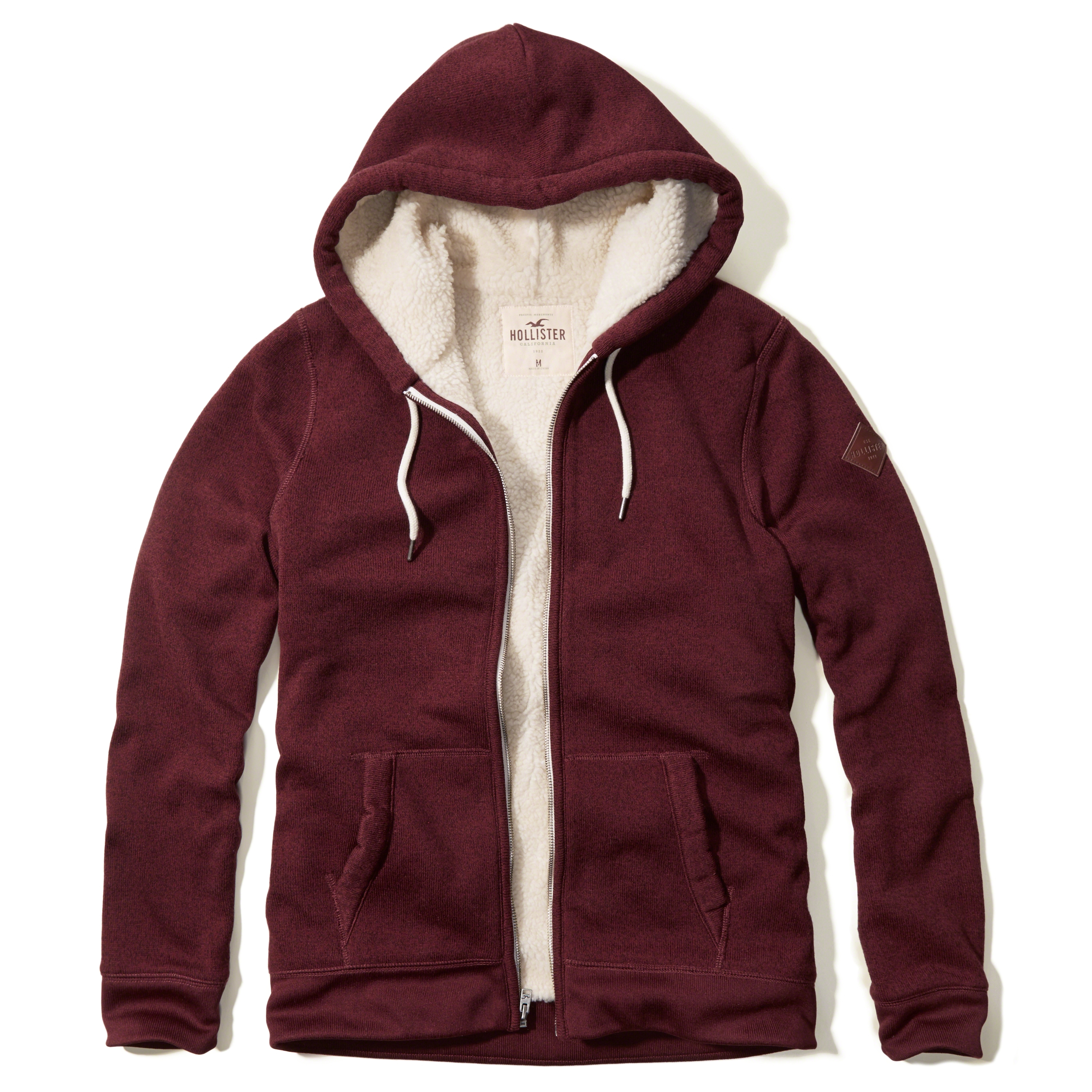 Hollister Sherpa Lined Hoodie for Men - Lyst