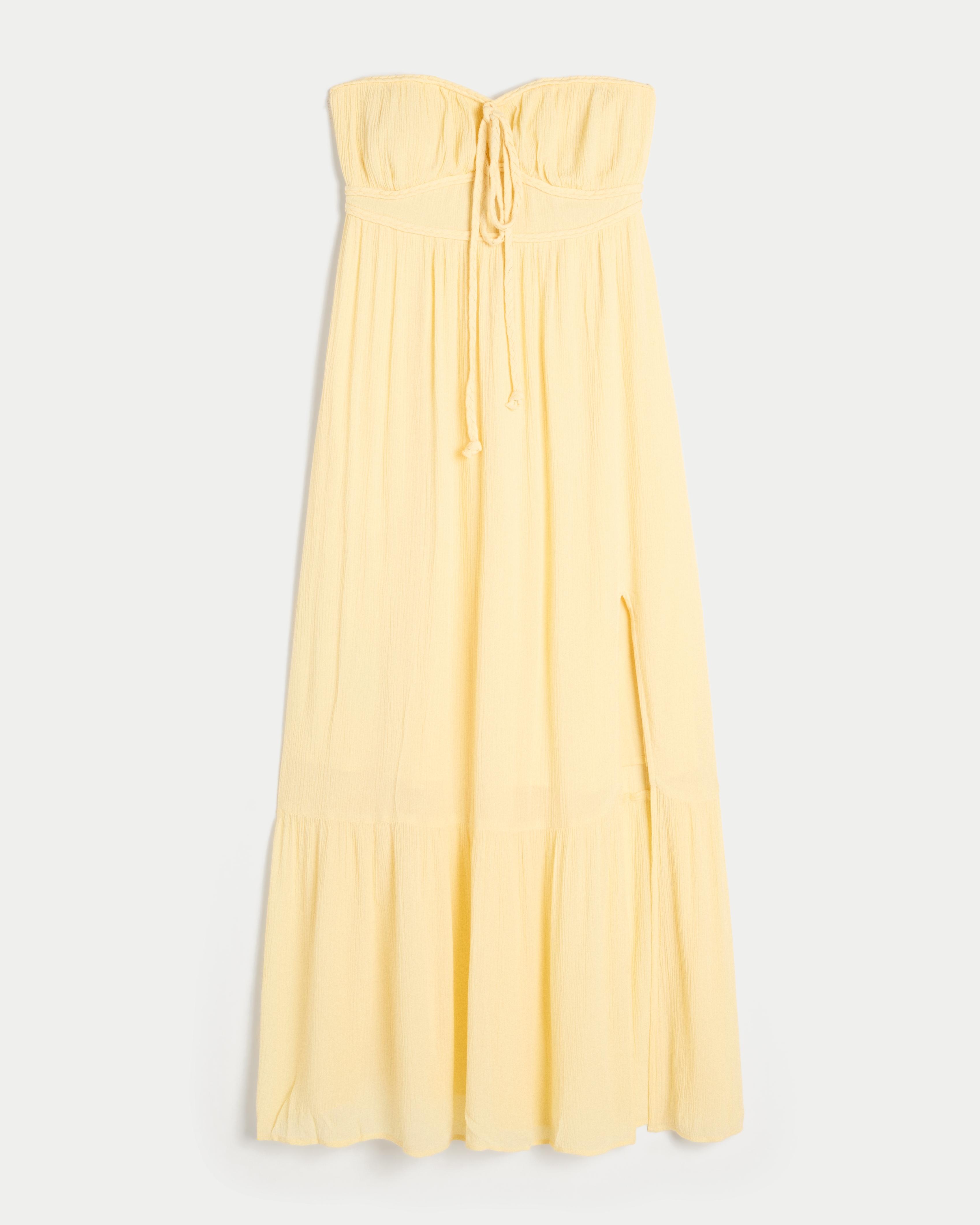 Maxi Dress Hollister Girls Dresses Buy Hollister Yellow Flutter