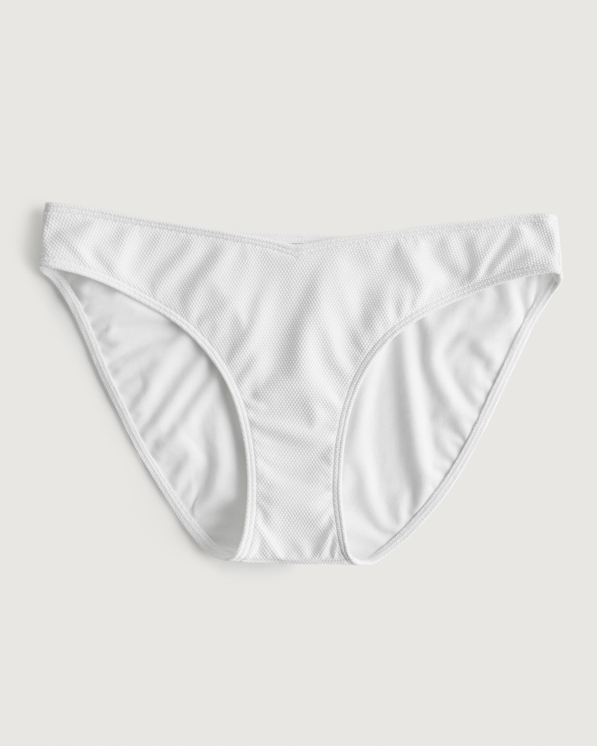 Hollister Gilly Hicks Pique Bikini Bottom in White | Lyst UK