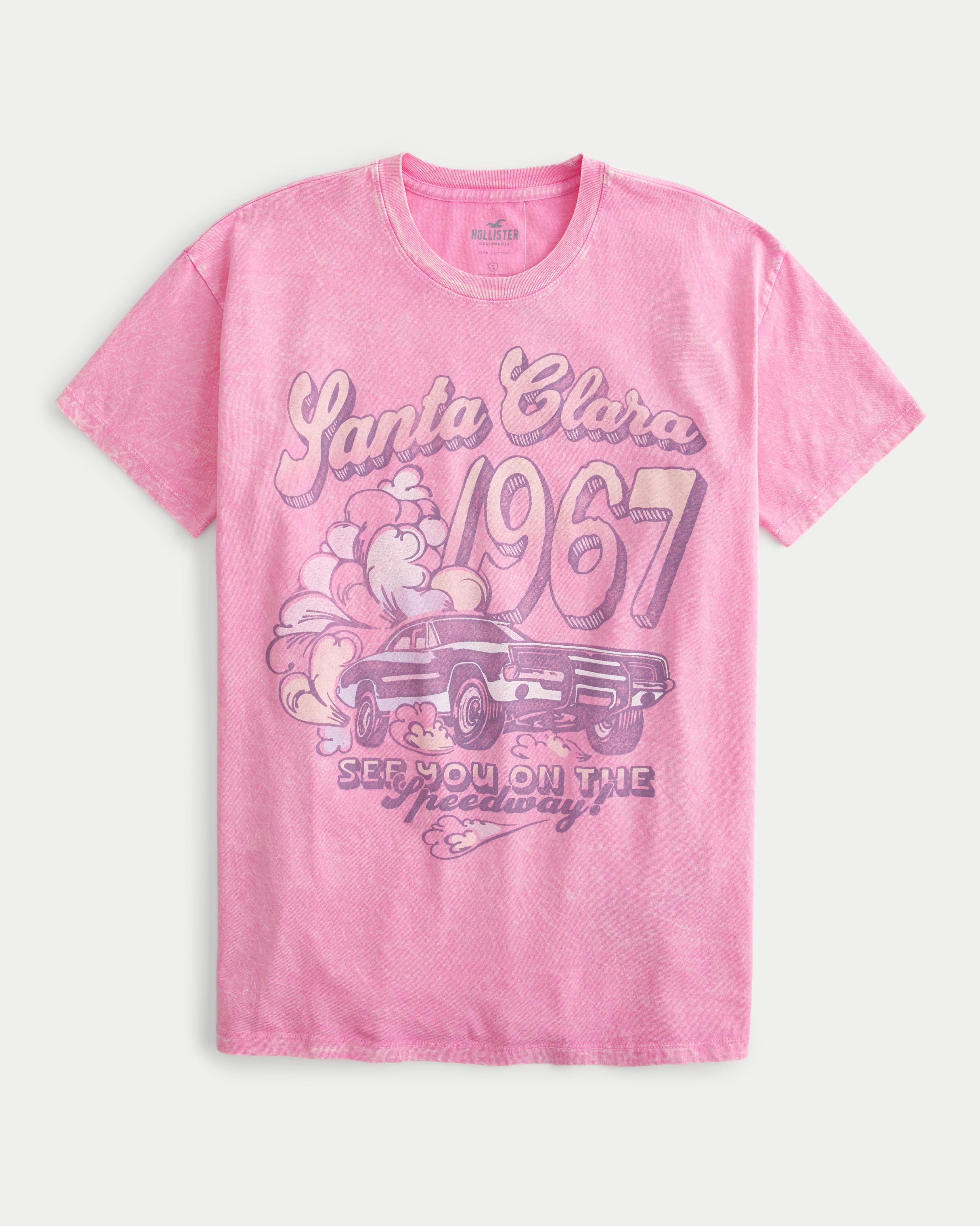 Pink Hollister T Shirts Women's Sale Hollister Oversized