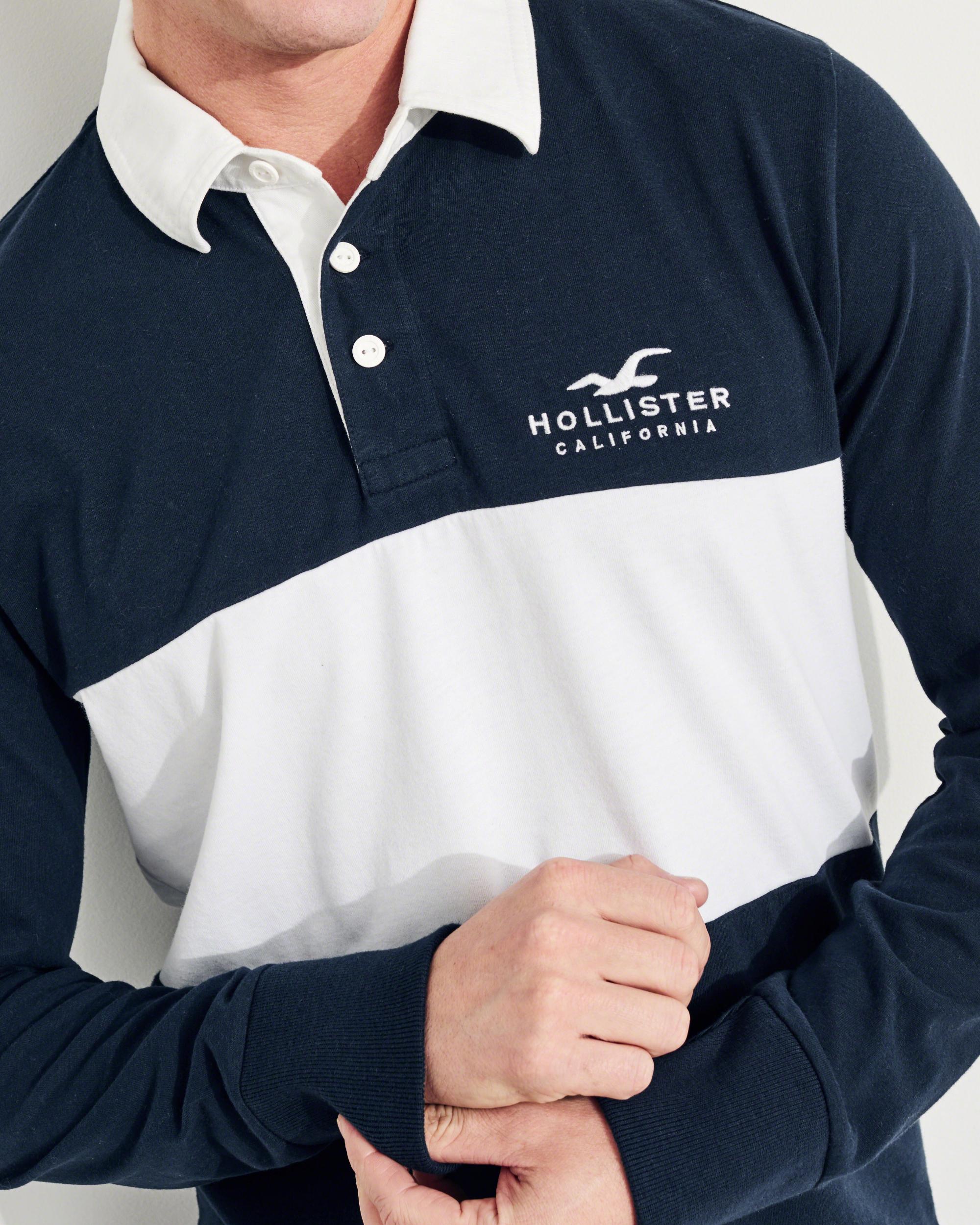 hollister rugby polo