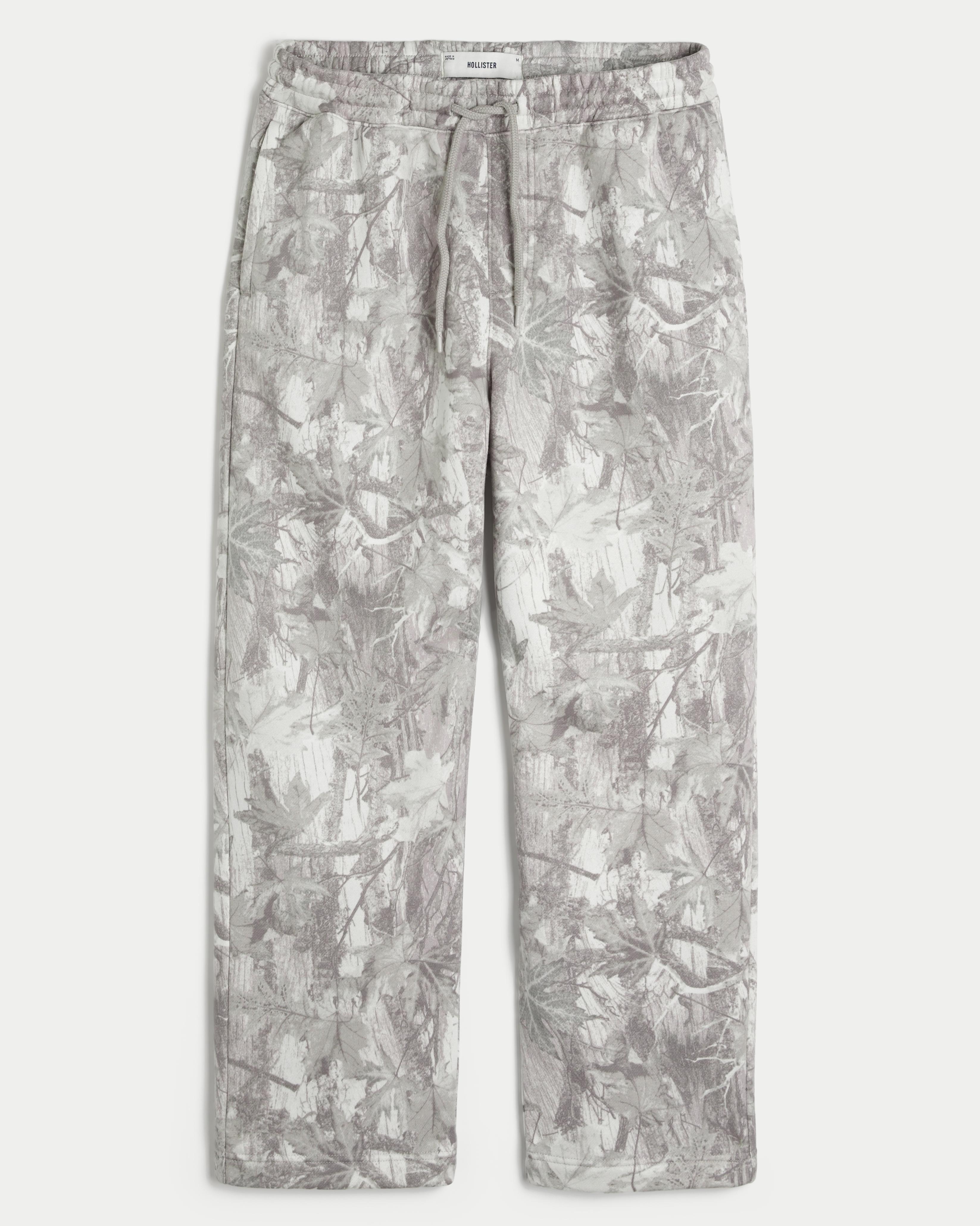 Hollister Camo Baggy Sweatpants in Grey for Men | Lyst UK