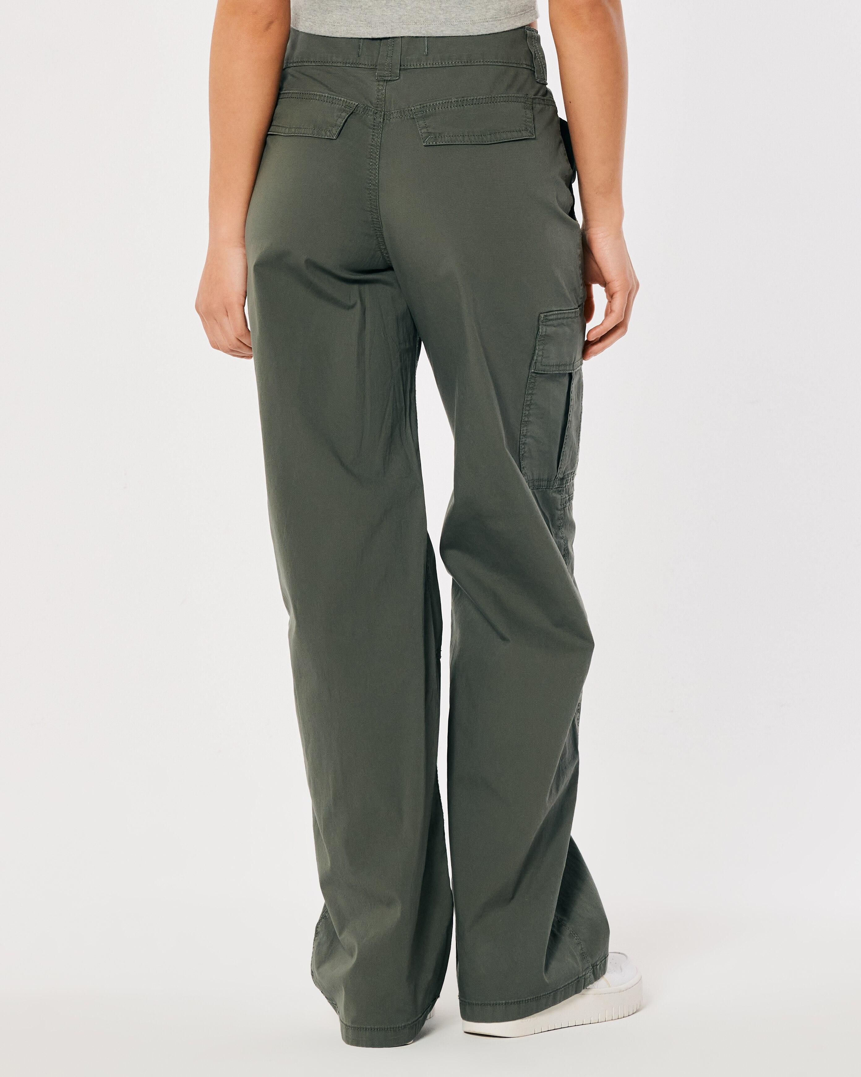 Hollister Pants Womens 0 Cargo Denim Green High Rise Super Skinny Stretch   eBay