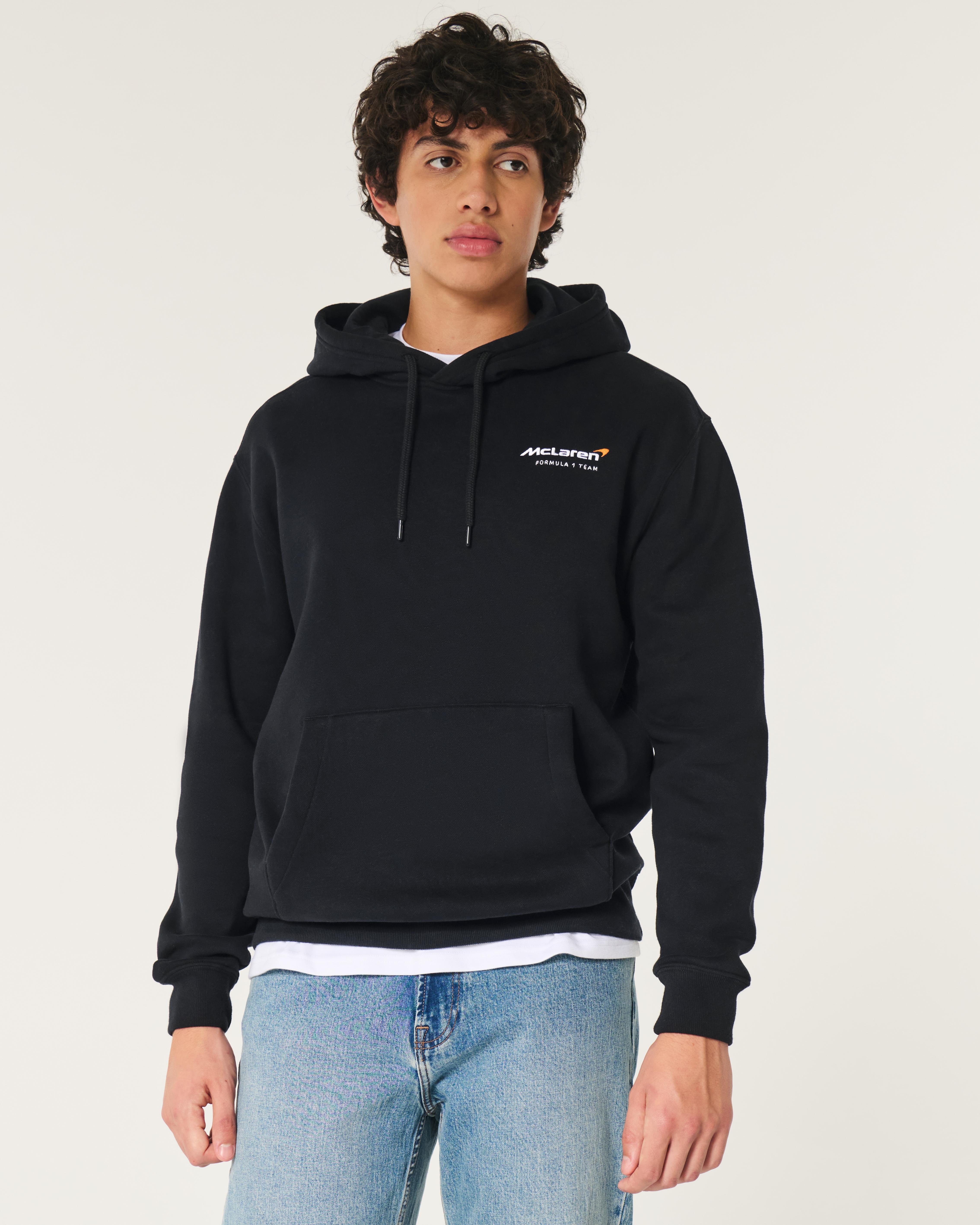 Hollister Relaxed Mclaren Graphic Hoodie in Black for Men Lyst UK