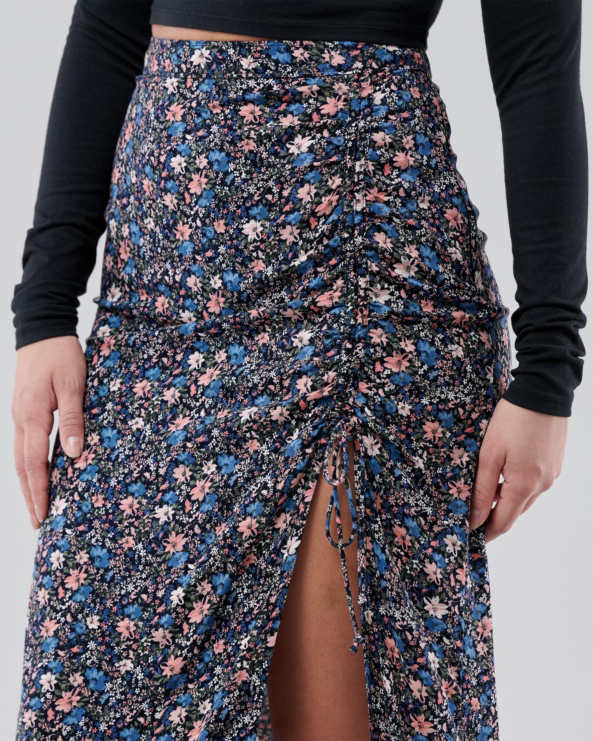Ultra High-rise Cinch Midi Skirt 