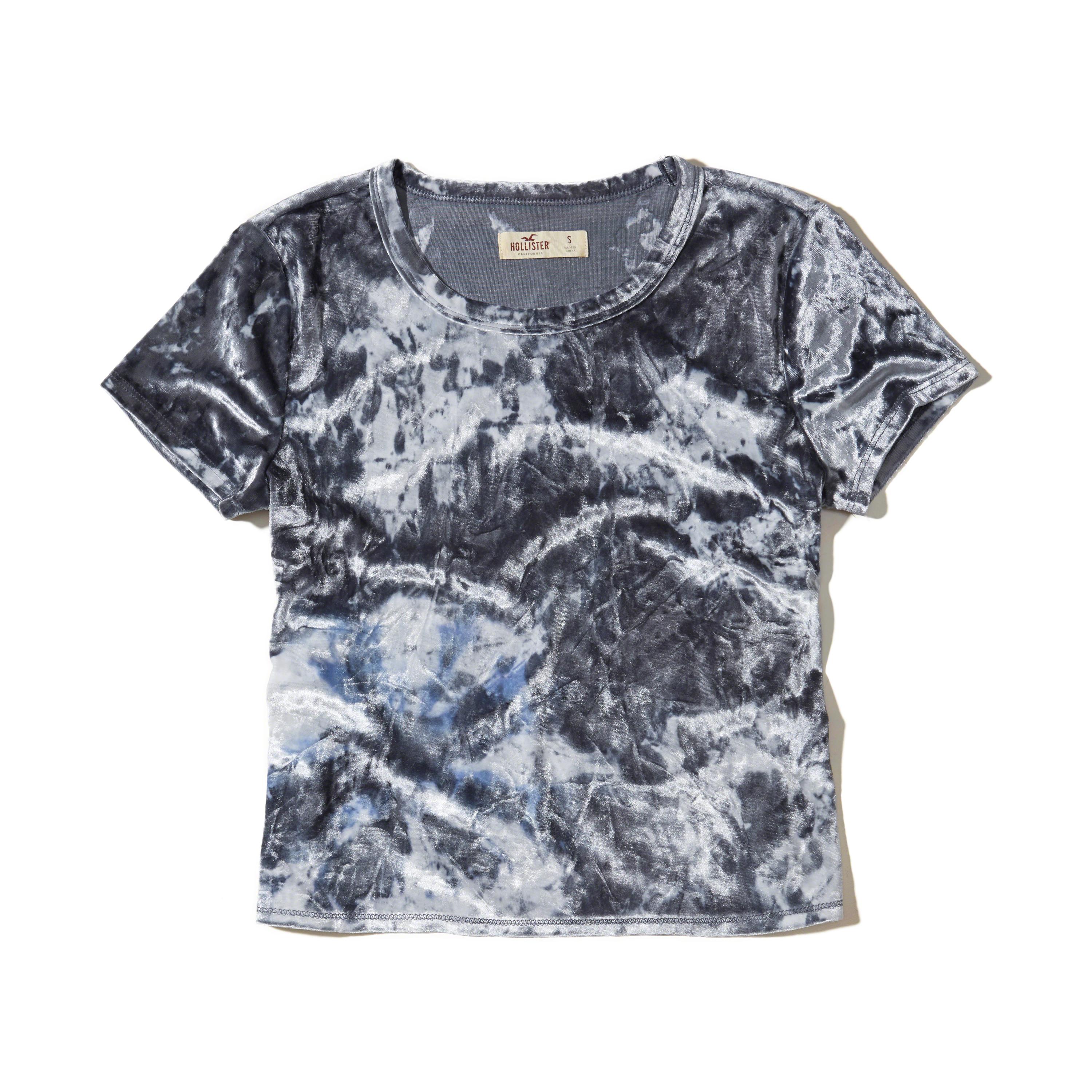 hollister must have crop baby tee