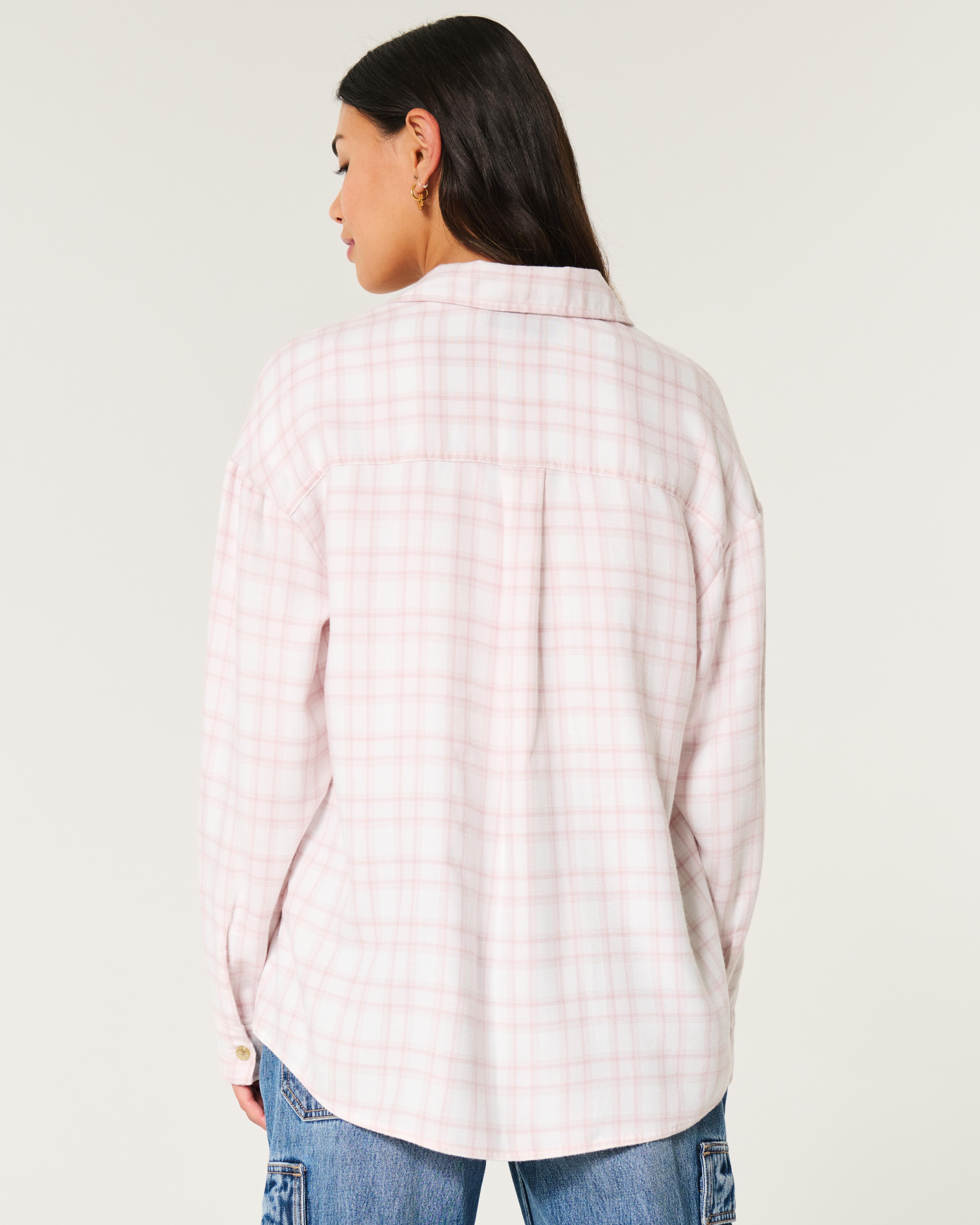 Checkered hollister shirt hot sale