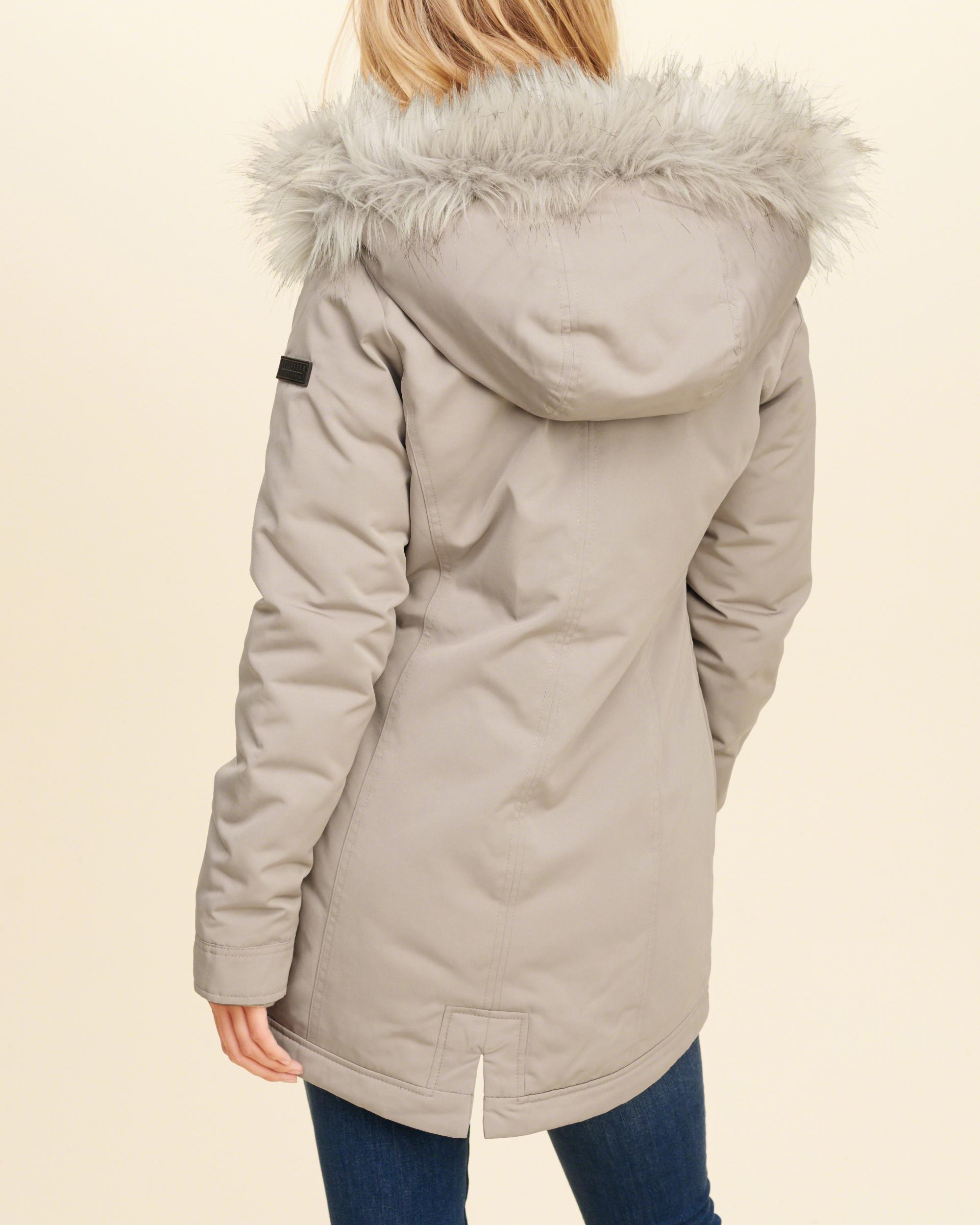 Hollister Ultimate Down Parka in Brown