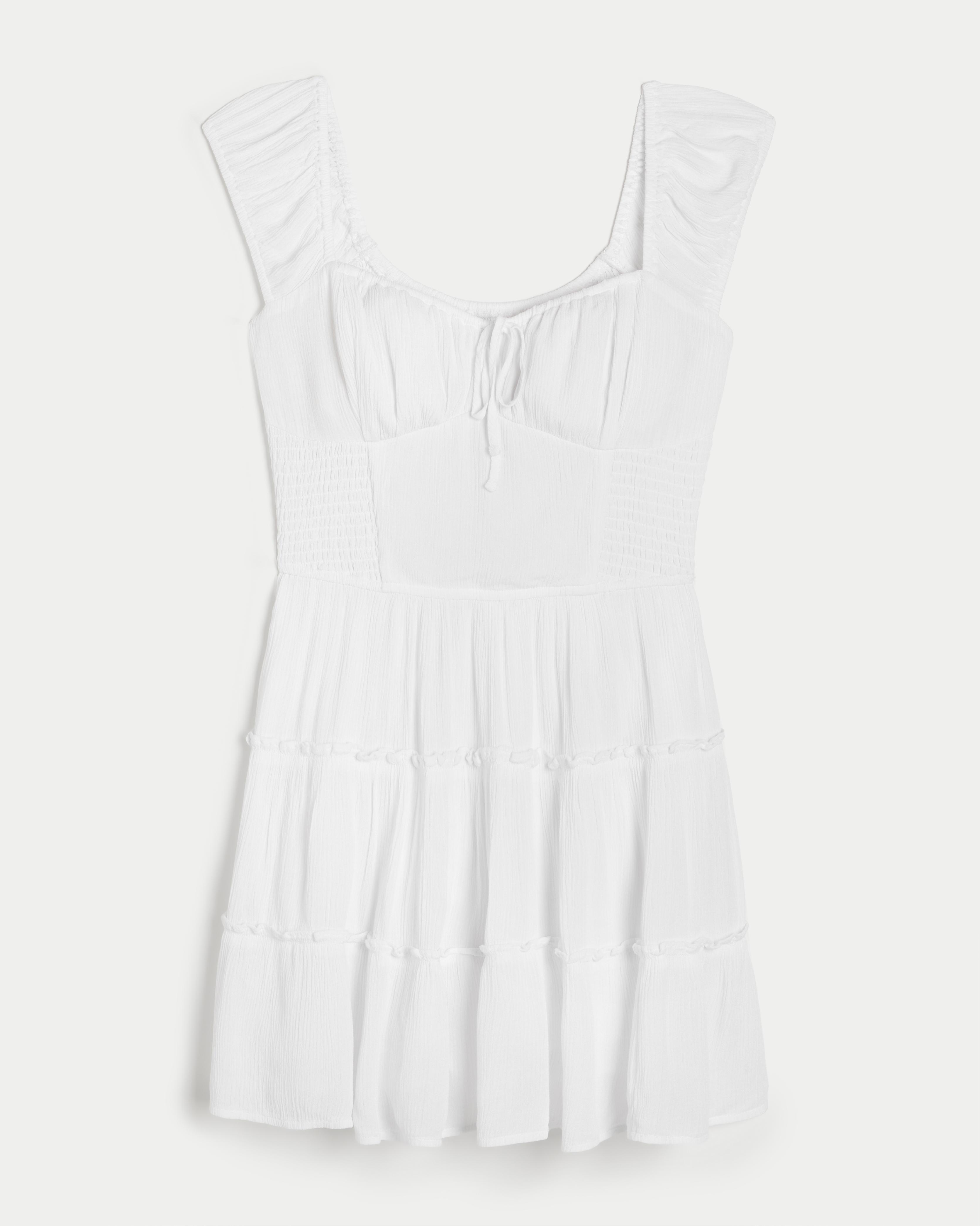 drop waist ruched midi dress Ruched Tie Strap Midi Dress Medium main image 0