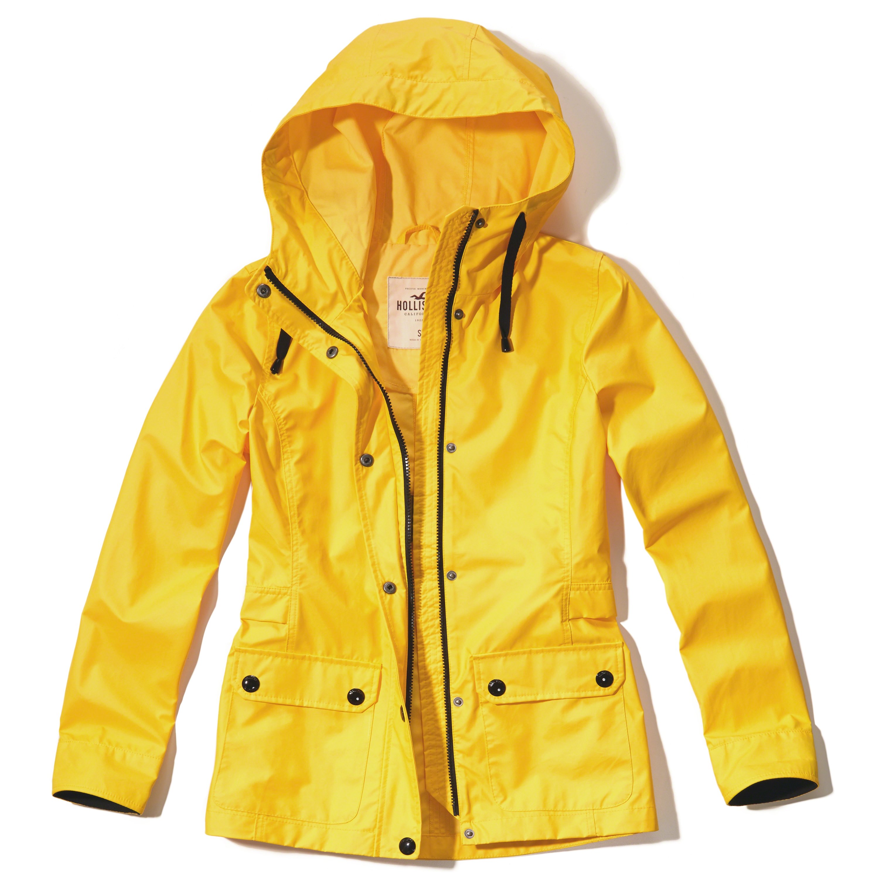 Yellow Nylon Rain Jacket 28