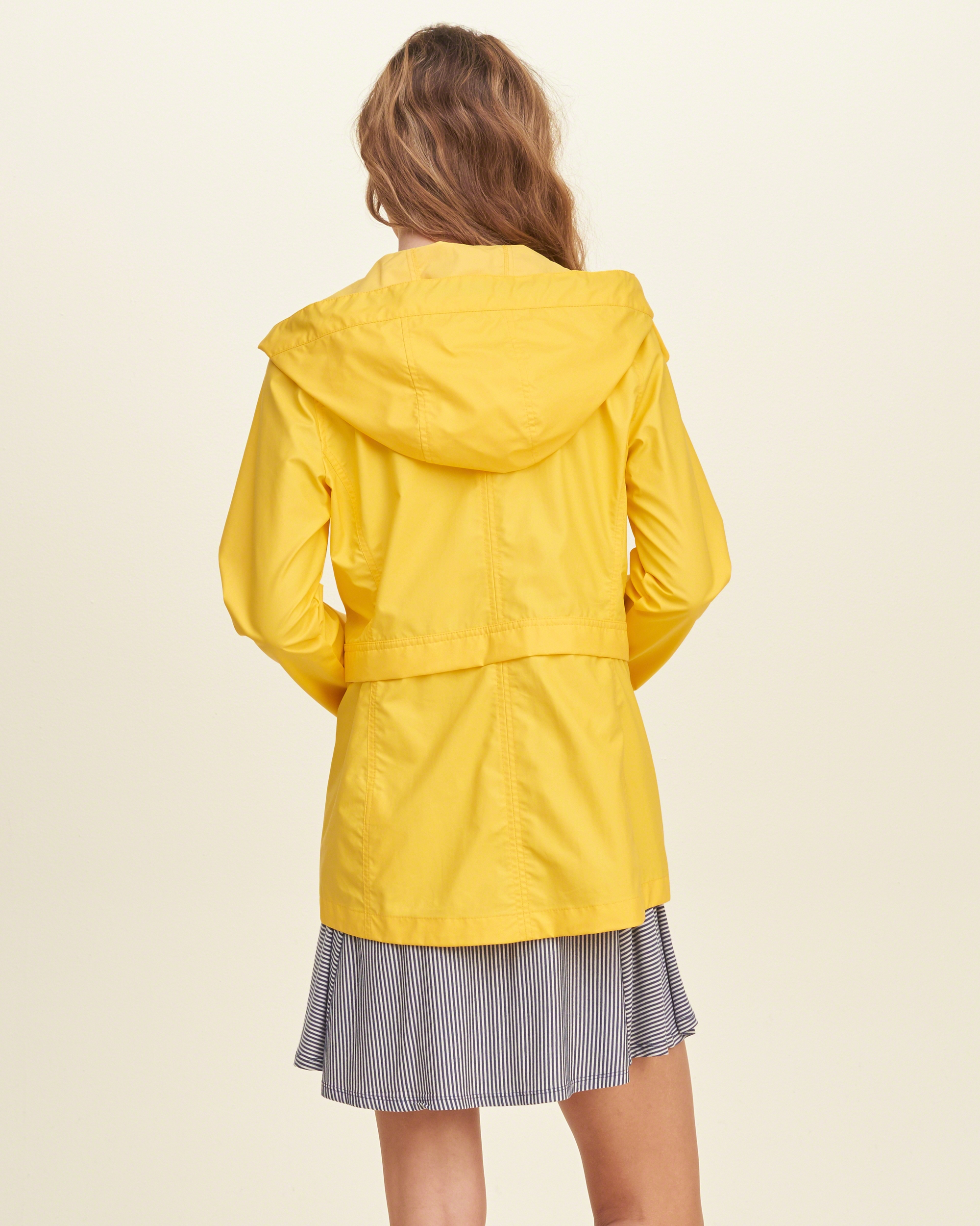 Yellow Nylon Rain Jacket 3