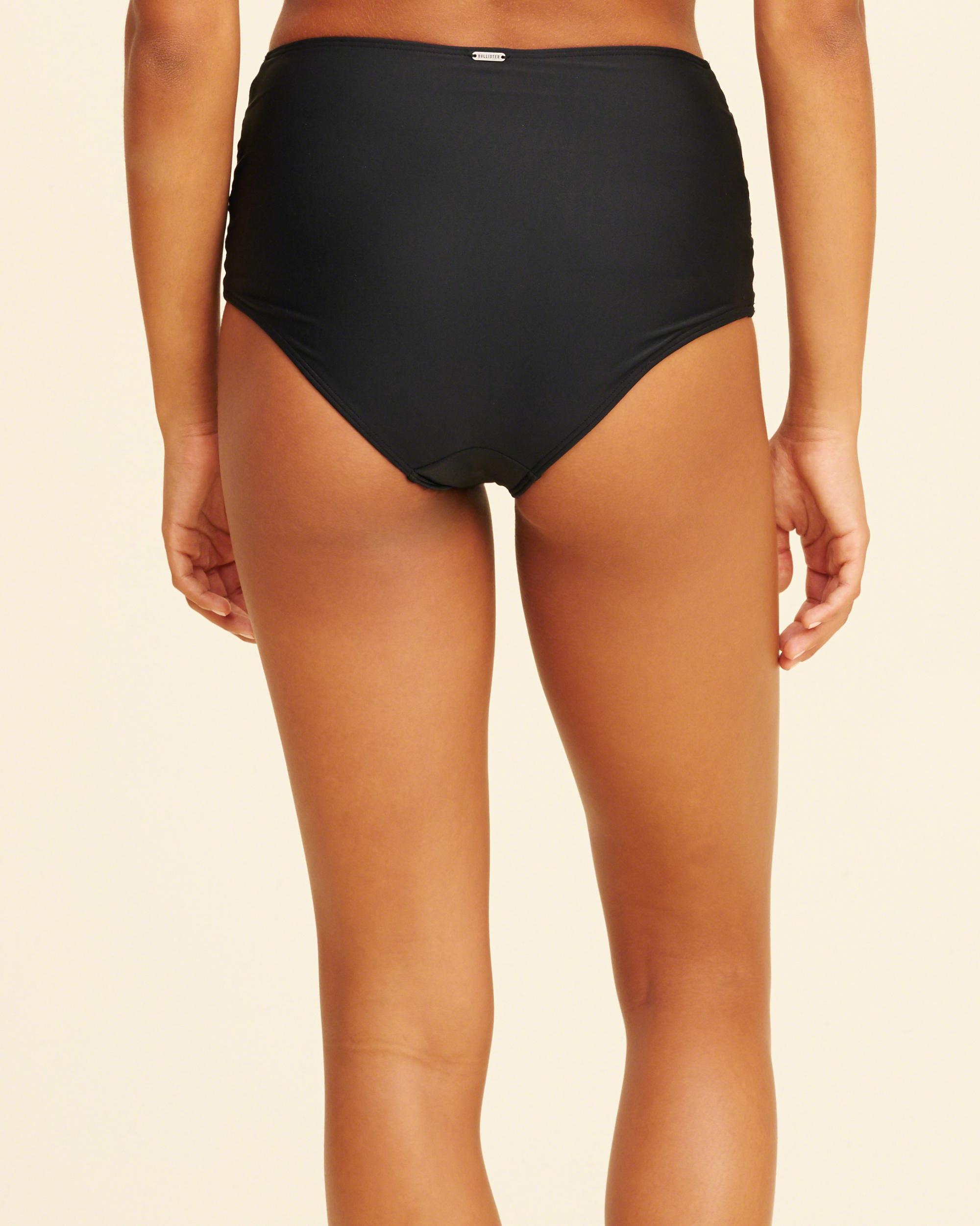 Lyst Hollister Strappy Highwaist Bikini Bottom in Black