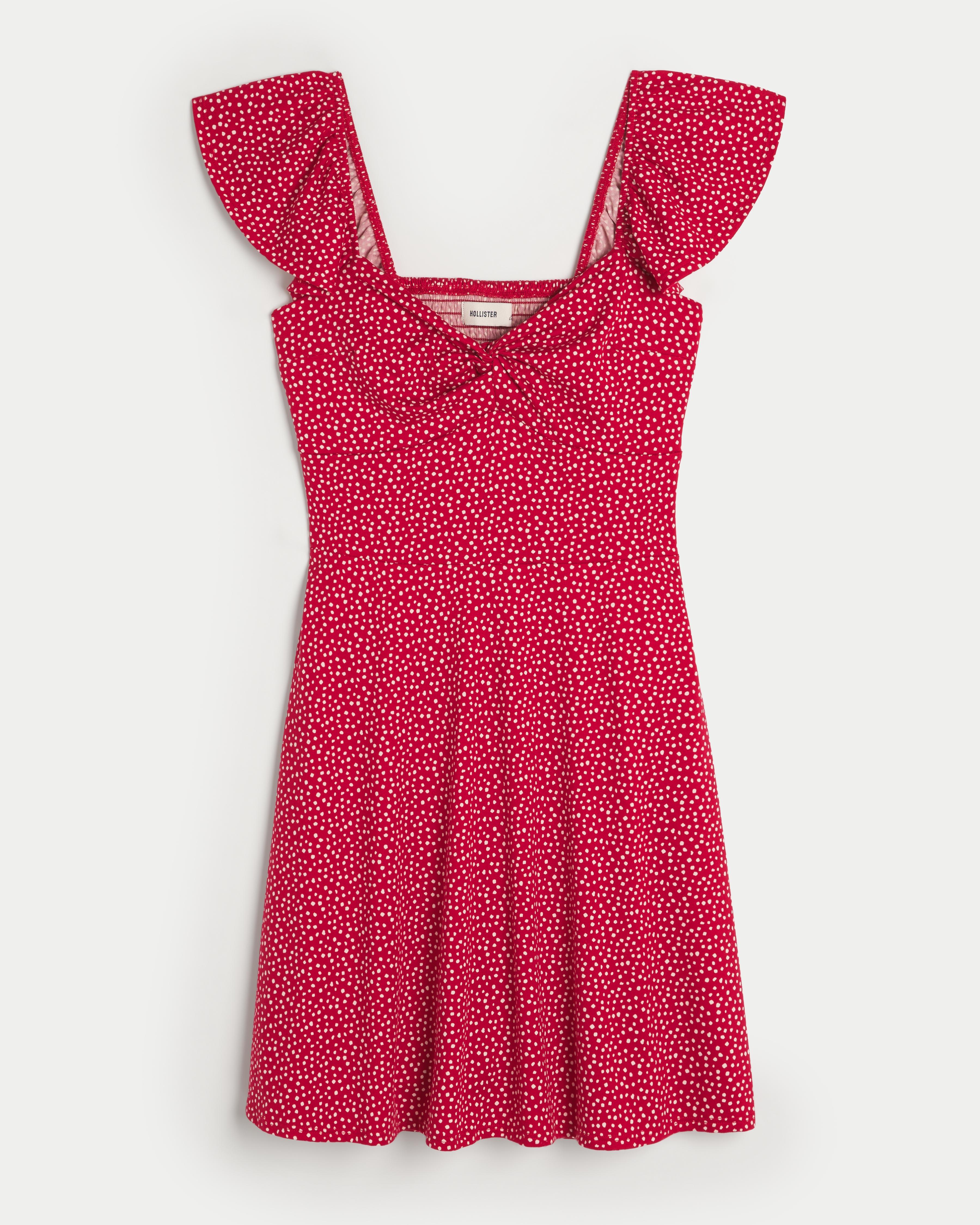 Hollister Twist Bust Knit Skort Dress in Red | Lyst UK Hollister Twist Bust Knit Skort Dress in Red | Lyst UK