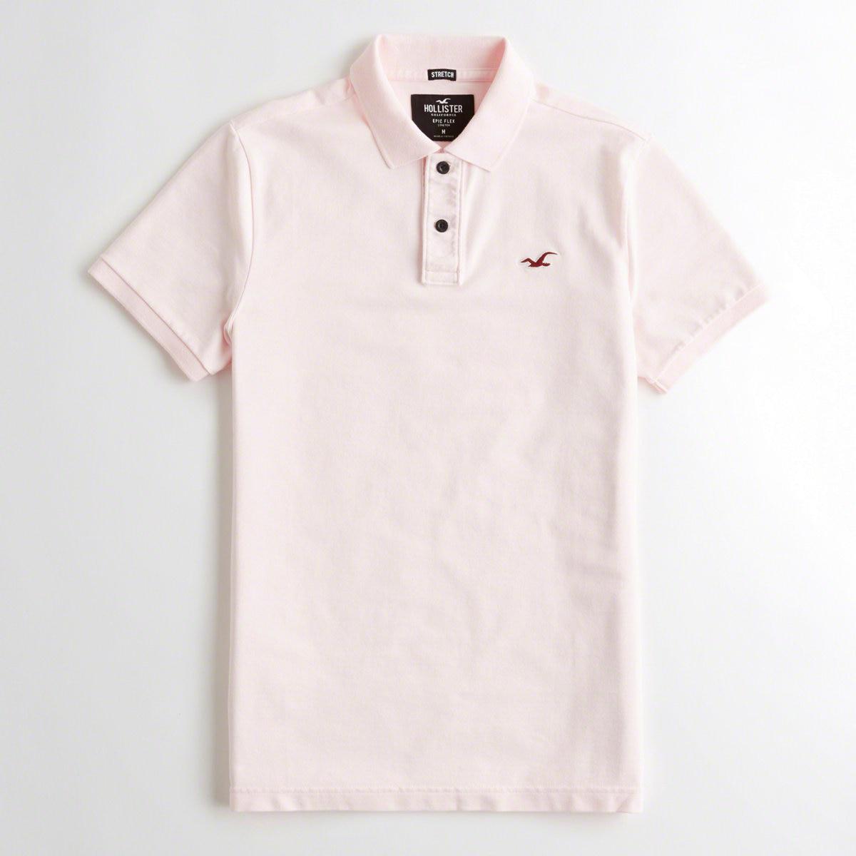 stretch slim fit polo hollister