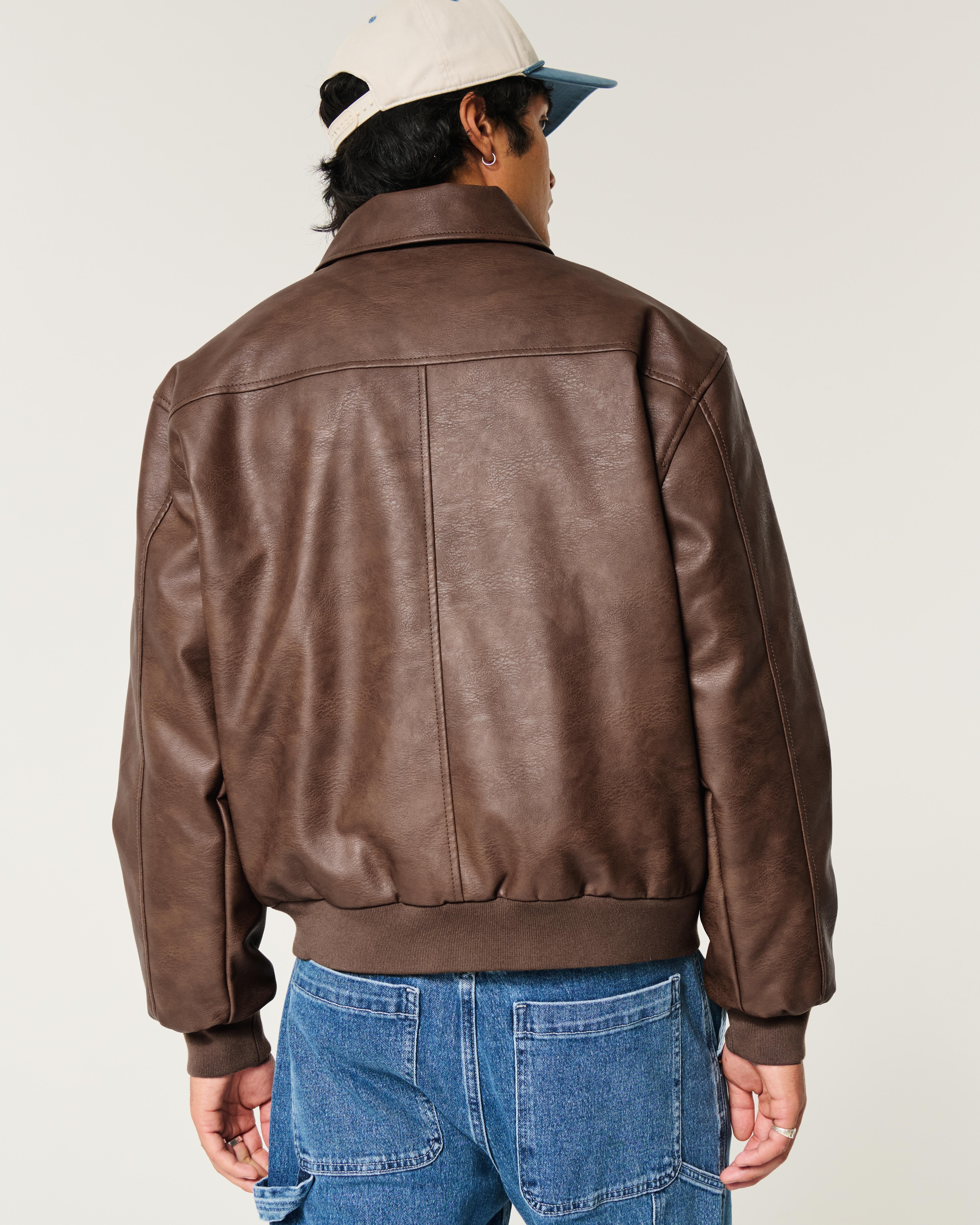 Hollister brown jacket online