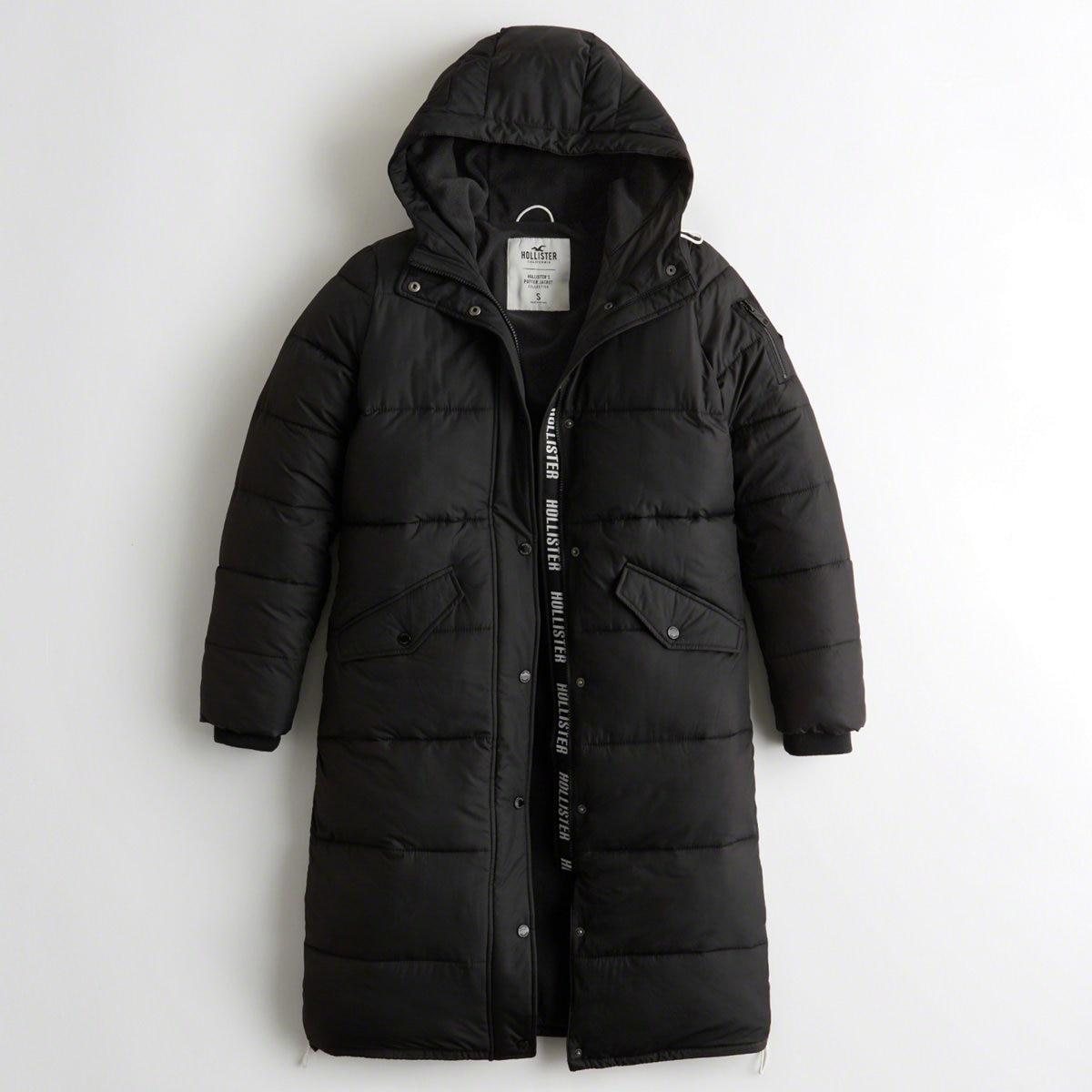 hollister longline puffer parka