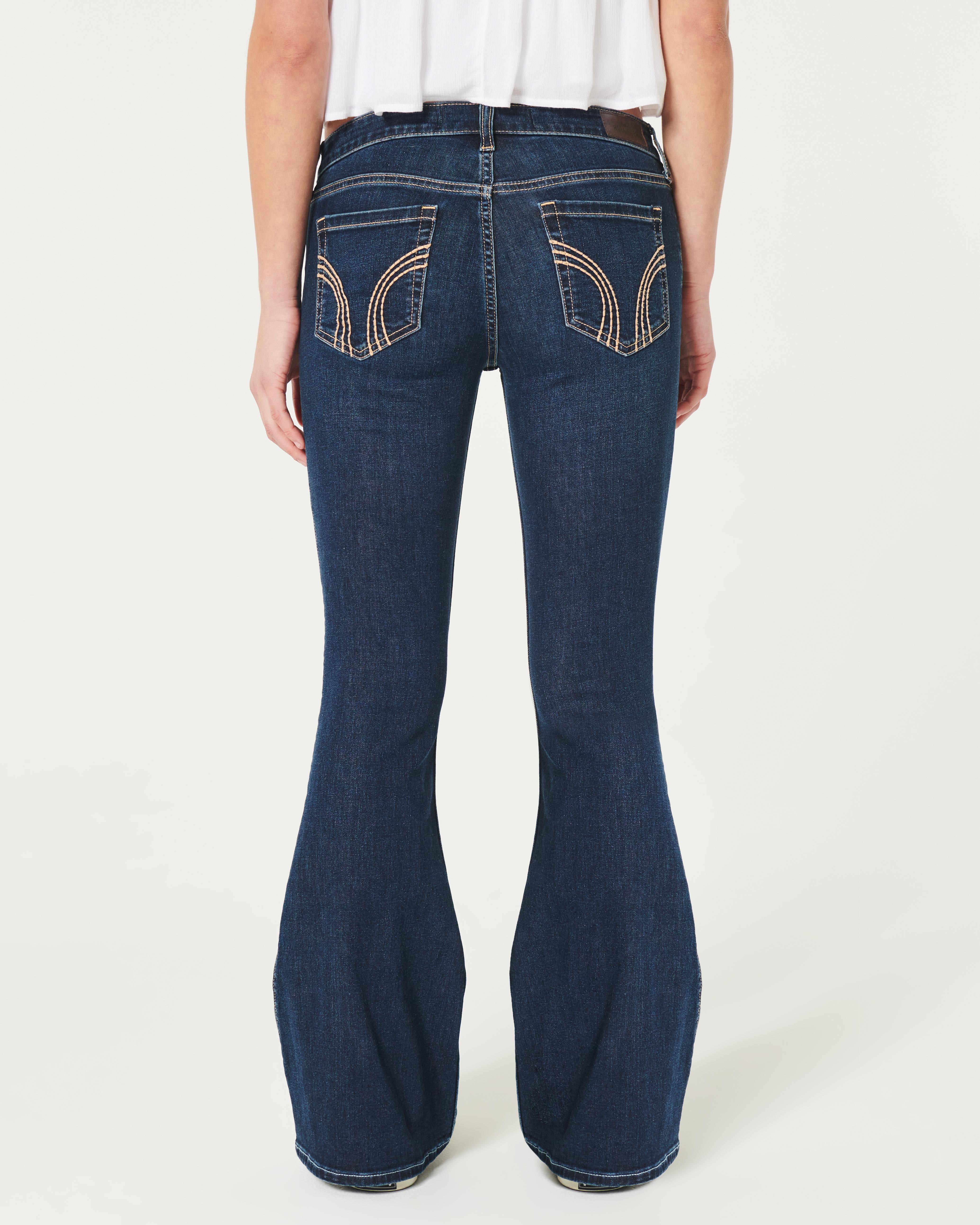Hollister Low rise Dark Wash Vintage Flare Jean in Blue Lyst UK