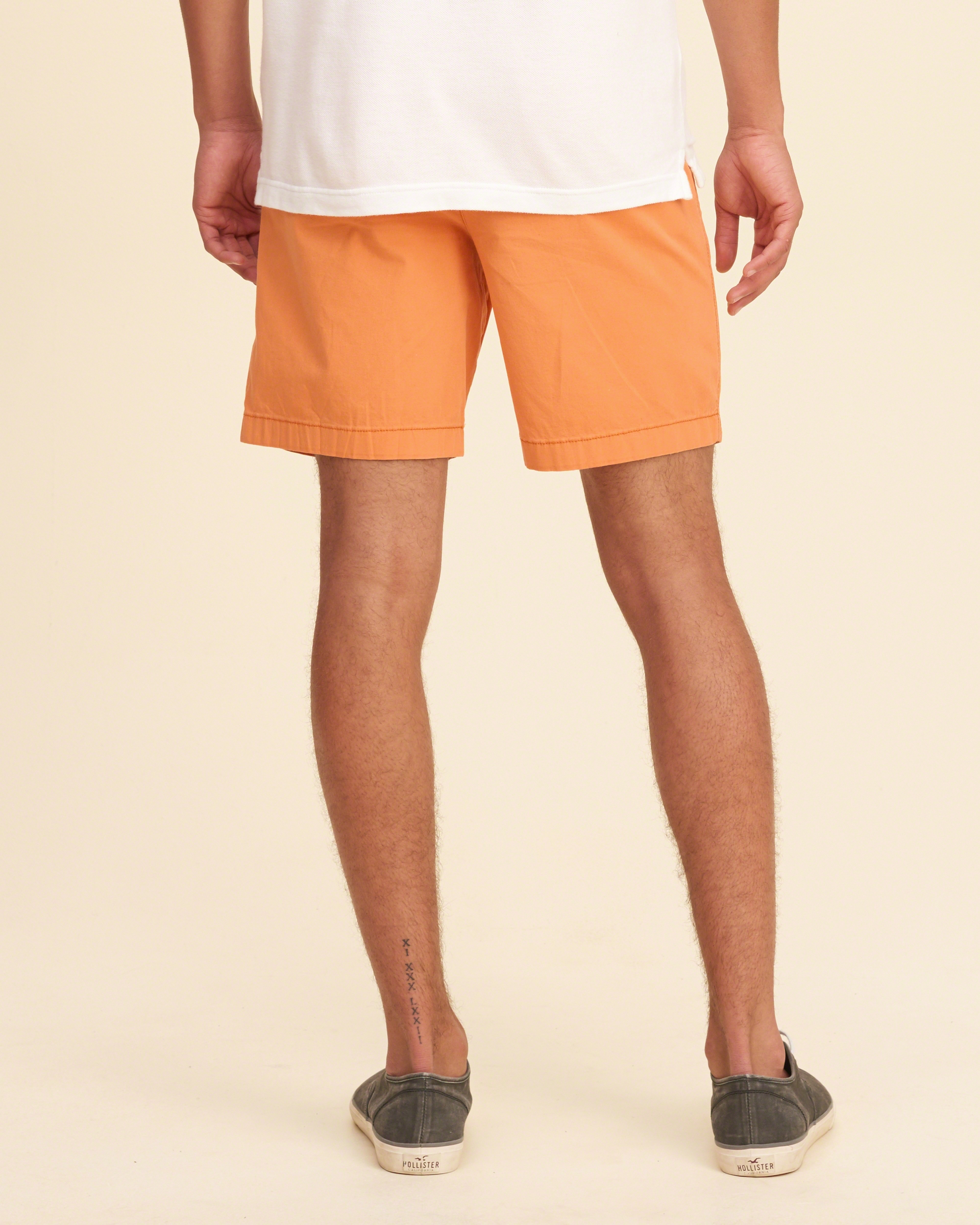 Lyst Hollister Beach Prep Fit Shorts in Orange for Men