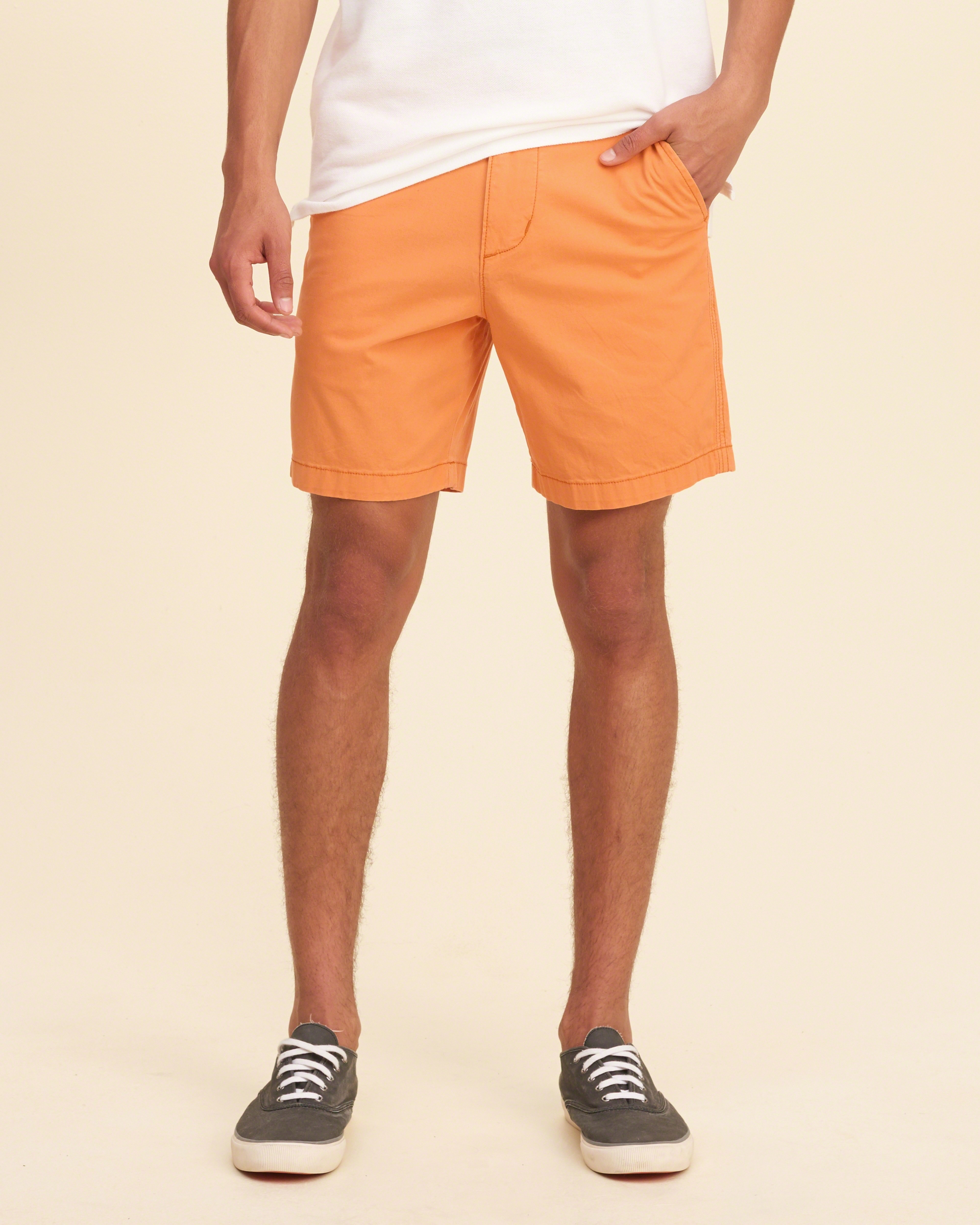 Lyst Hollister Beach Prep Fit Shorts in Orange for Men