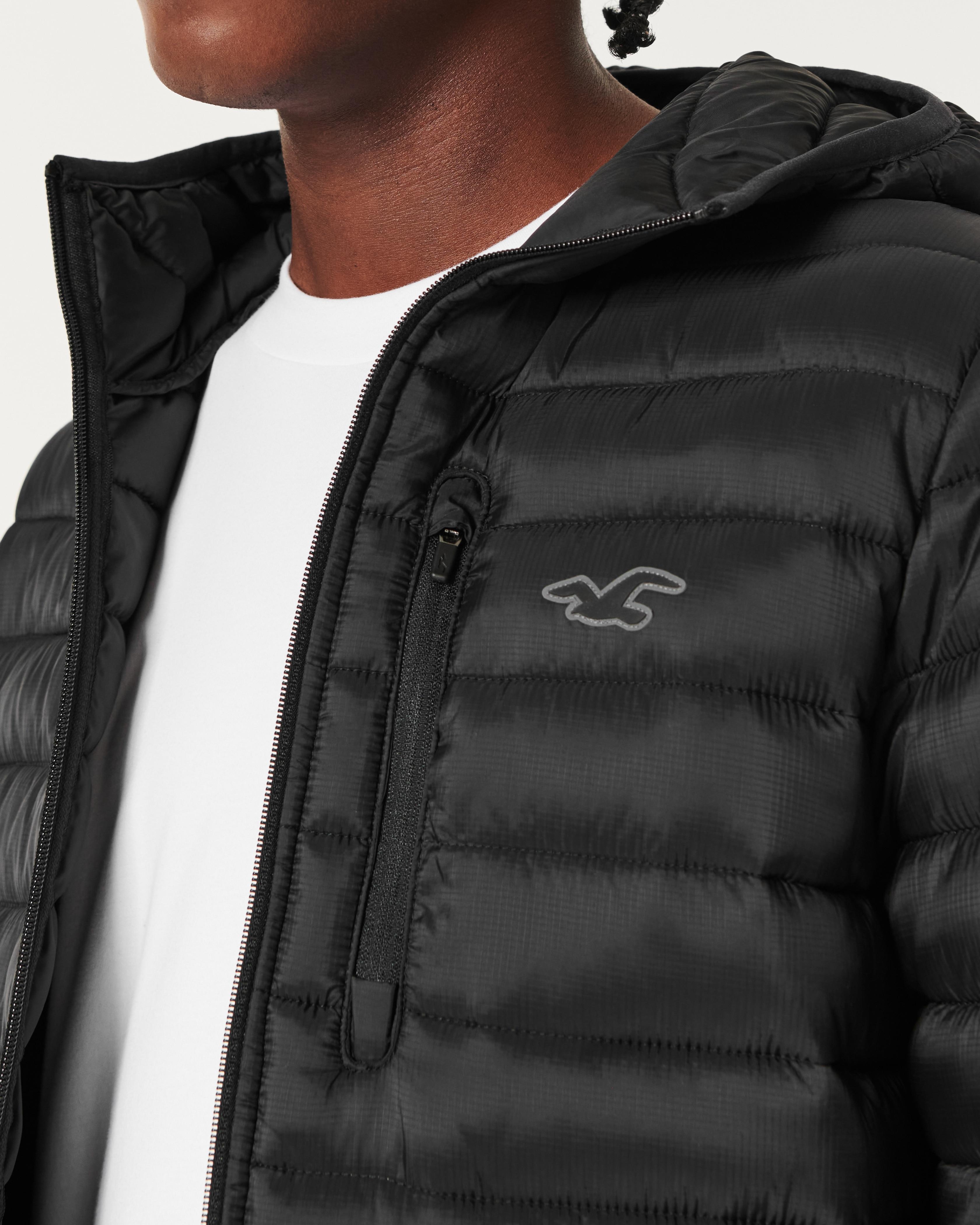 Hollister Ultimate Puffer Jacket in Black for Men | Lyst UK