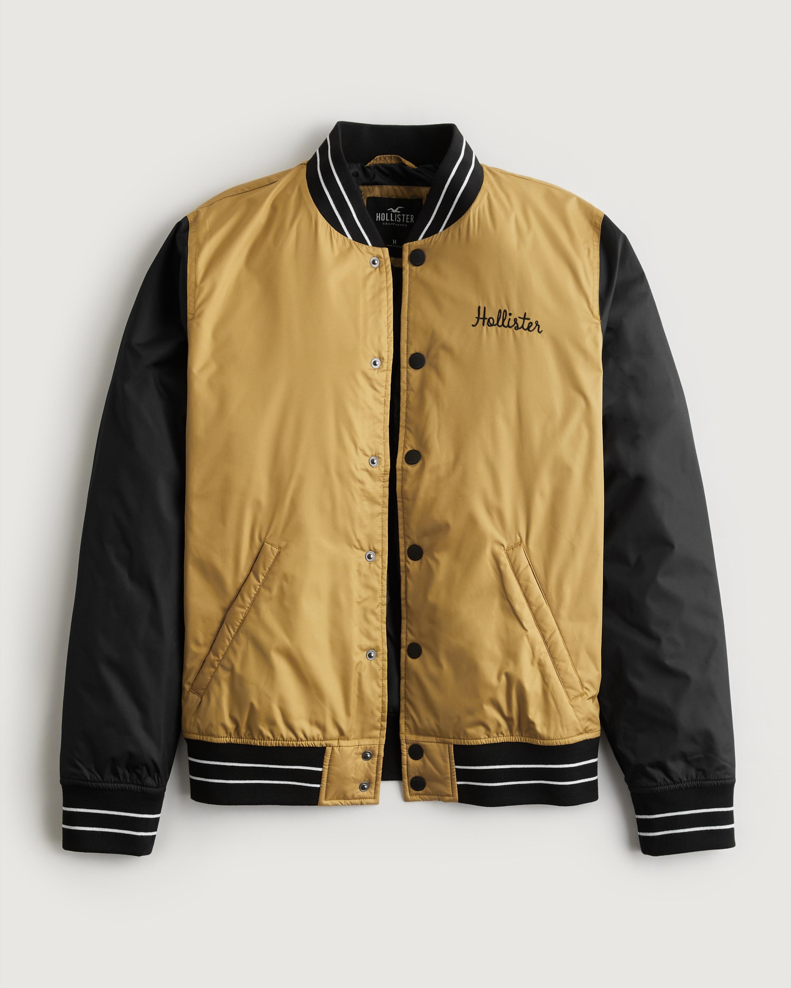 Yellow sales hollister jacket