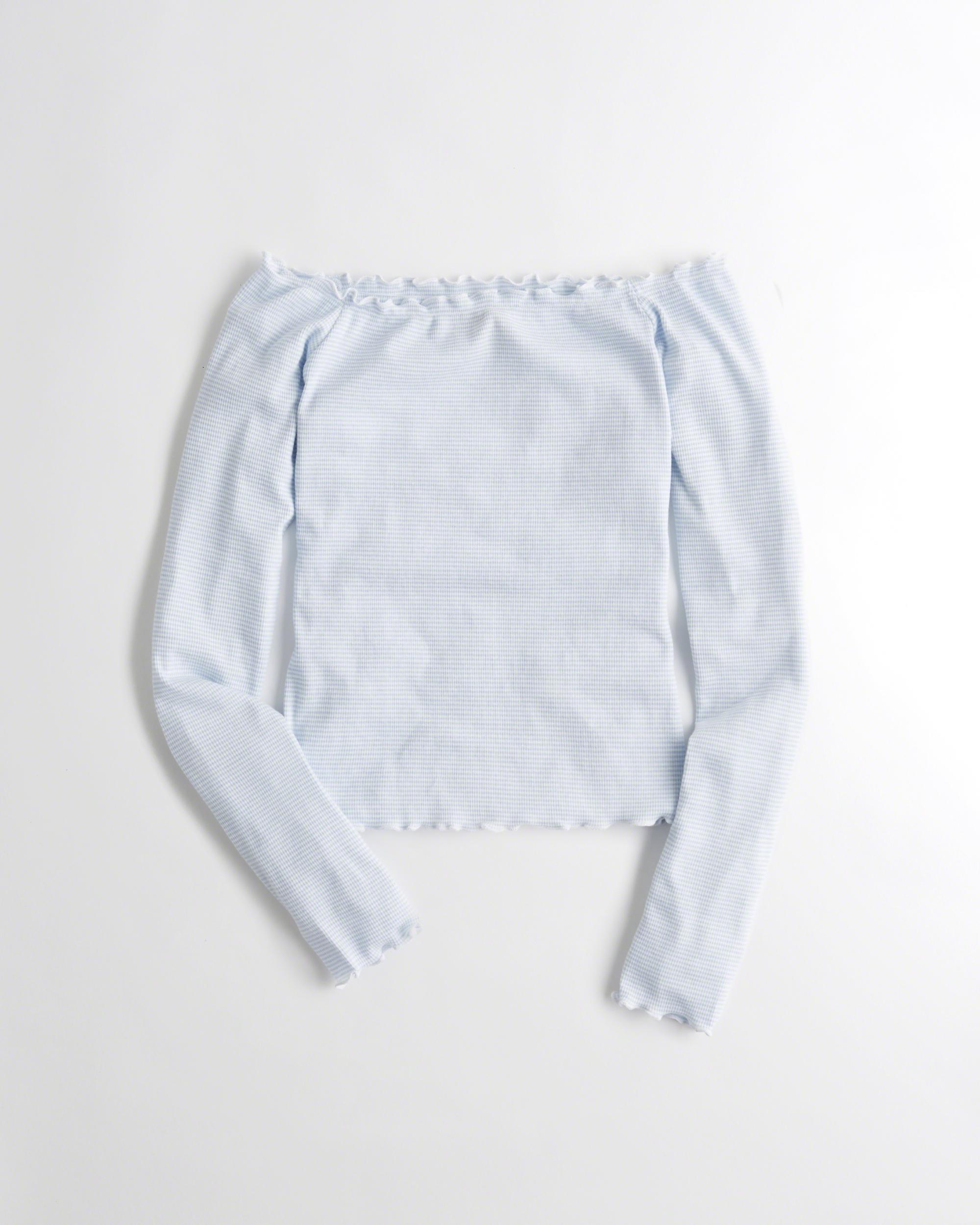 off the shoulder shirts hollister