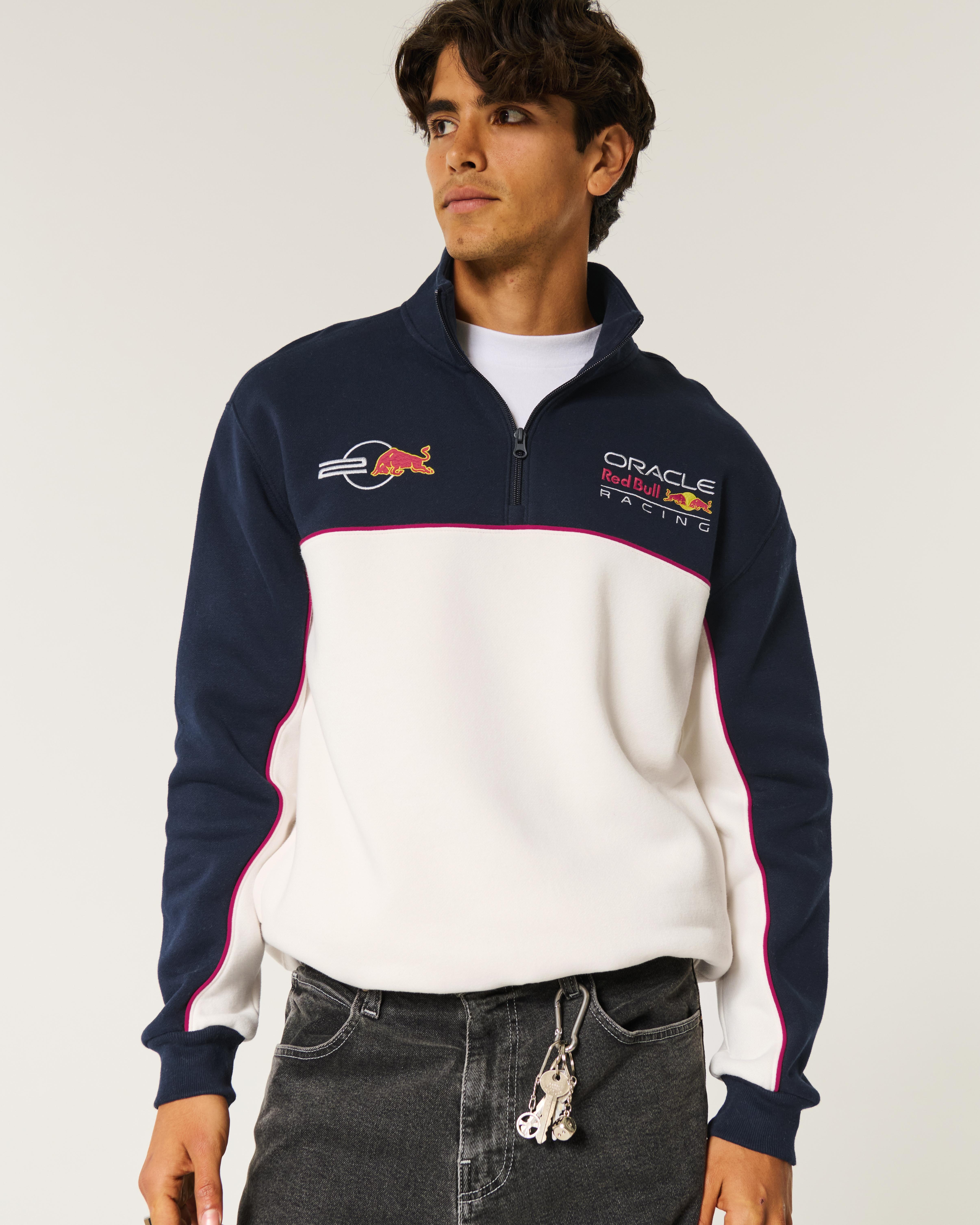 Hollister Oracle Red Bull Racing Graphic Half-zip Sweatshirt in