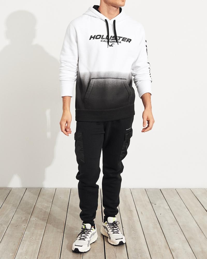 hollister ombre print logo graphic tee