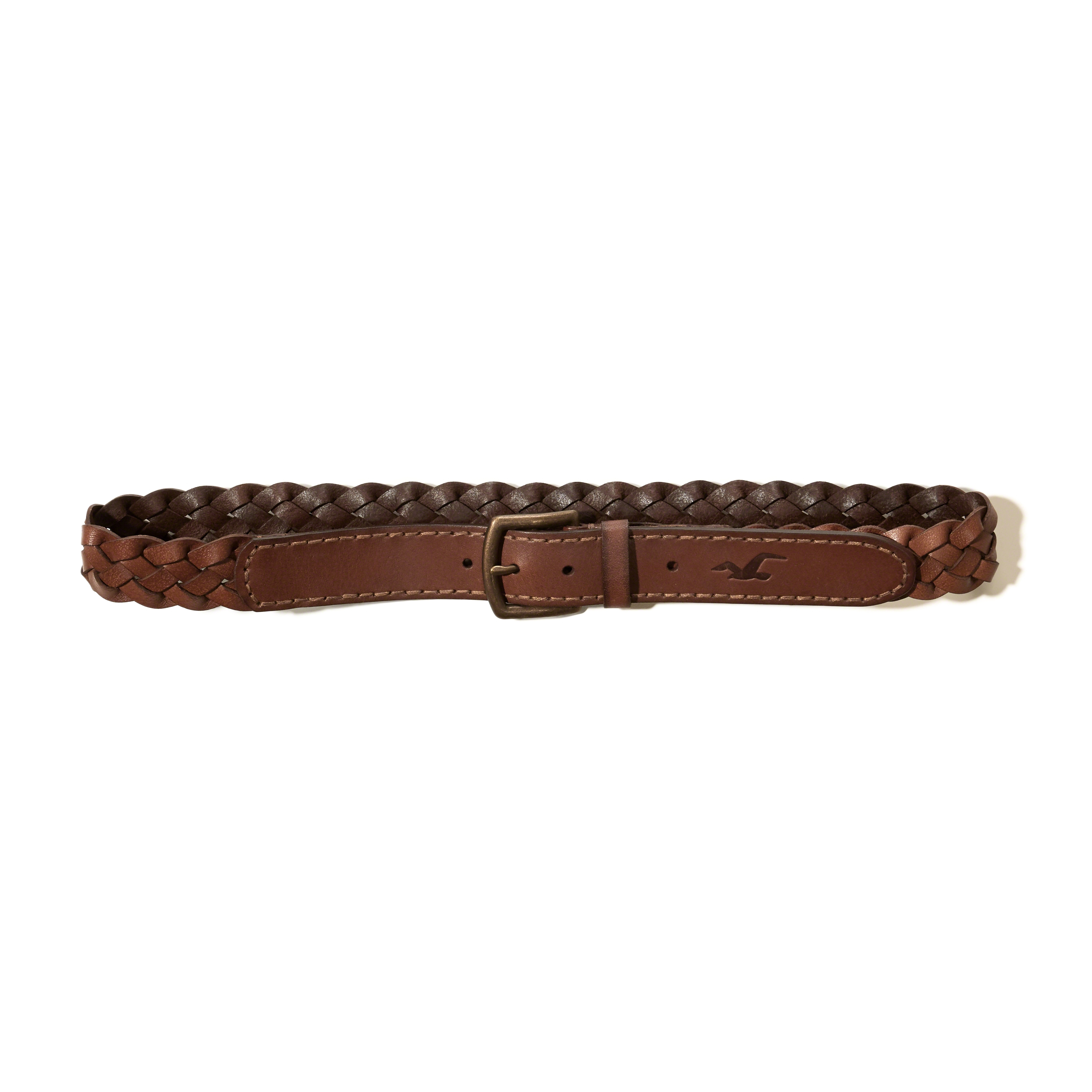 Lyst - Hollister Braided Leather Belt in Brown for Men