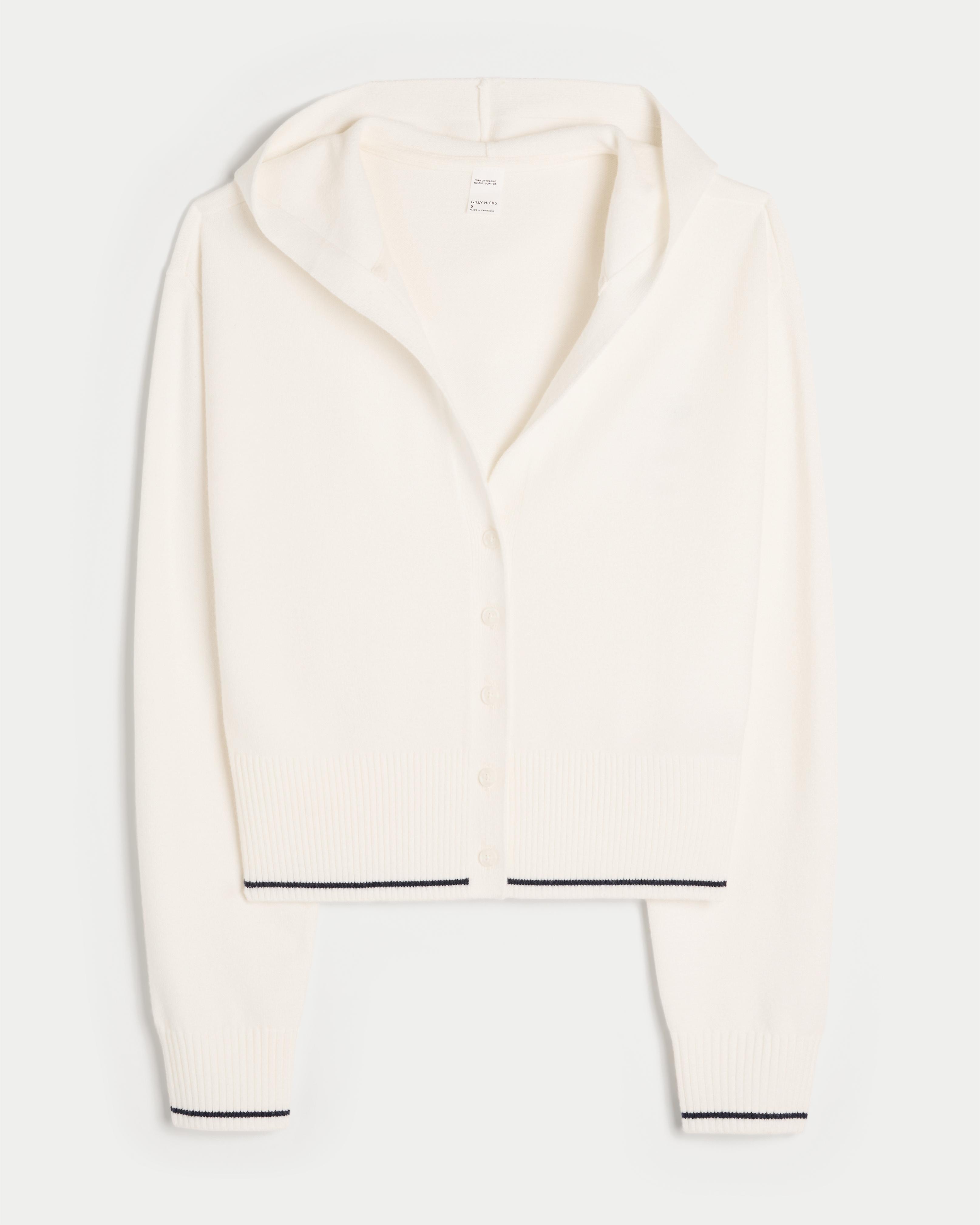 Hollister Gilly Hicks Slouchy Hooded Cardigan in Natural Lyst UK