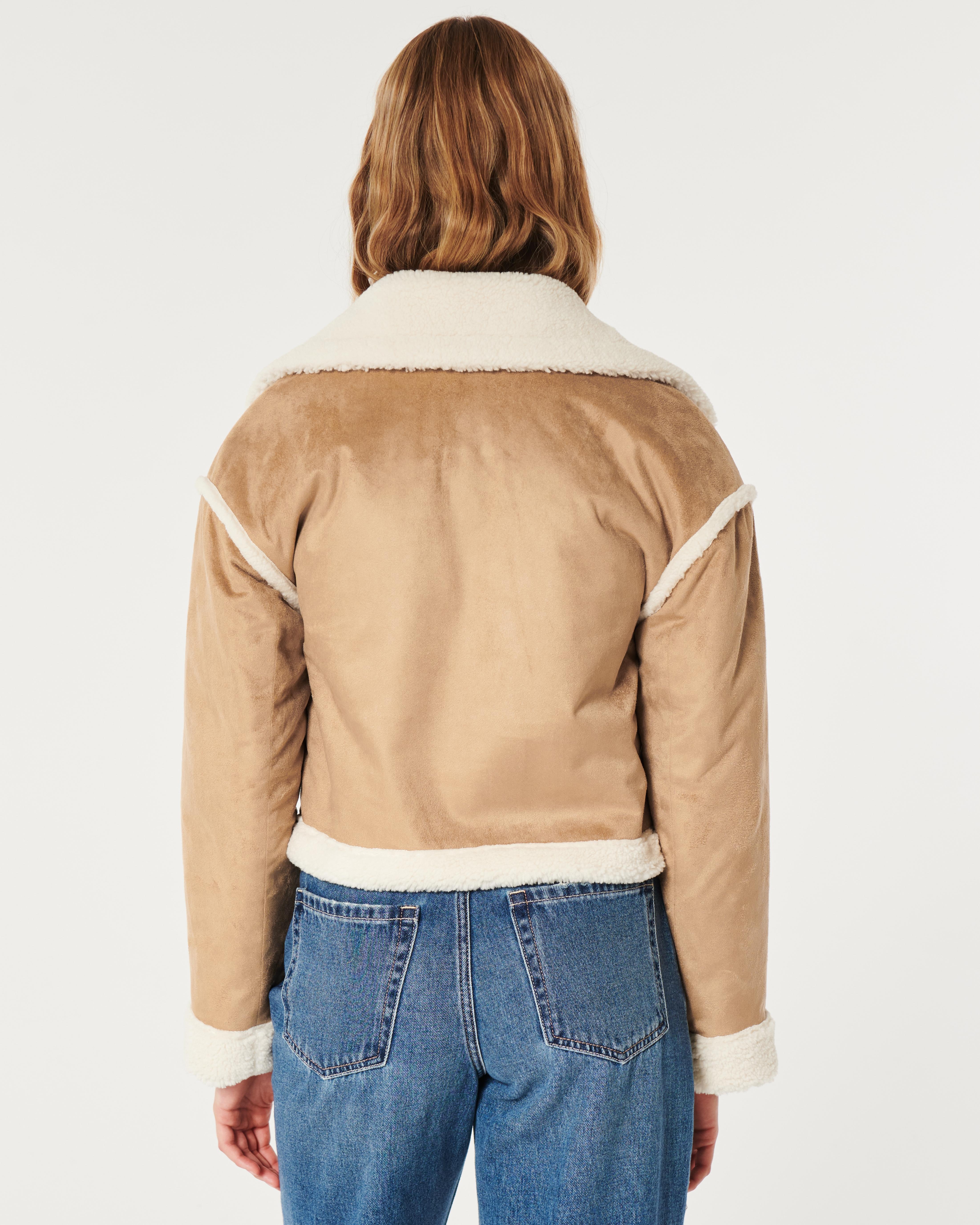 Hollister shearling shop jacket